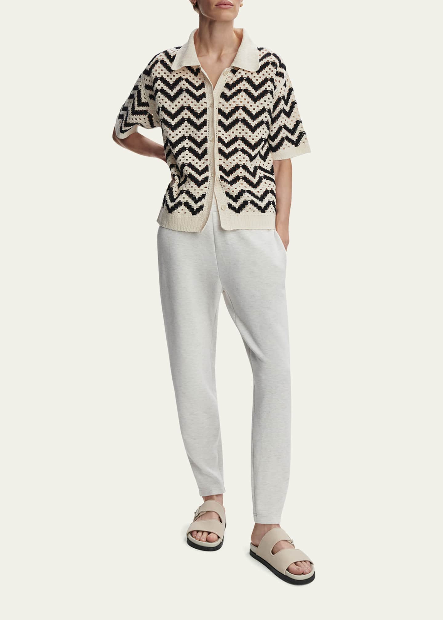 (取寄) バーリー レディース アナイス クローシェ ポロ シャツ Varley women Anais Crochet Polo Shirt Birch Varley Anais Crochet Polo Shirt - Bergdorf Goodman