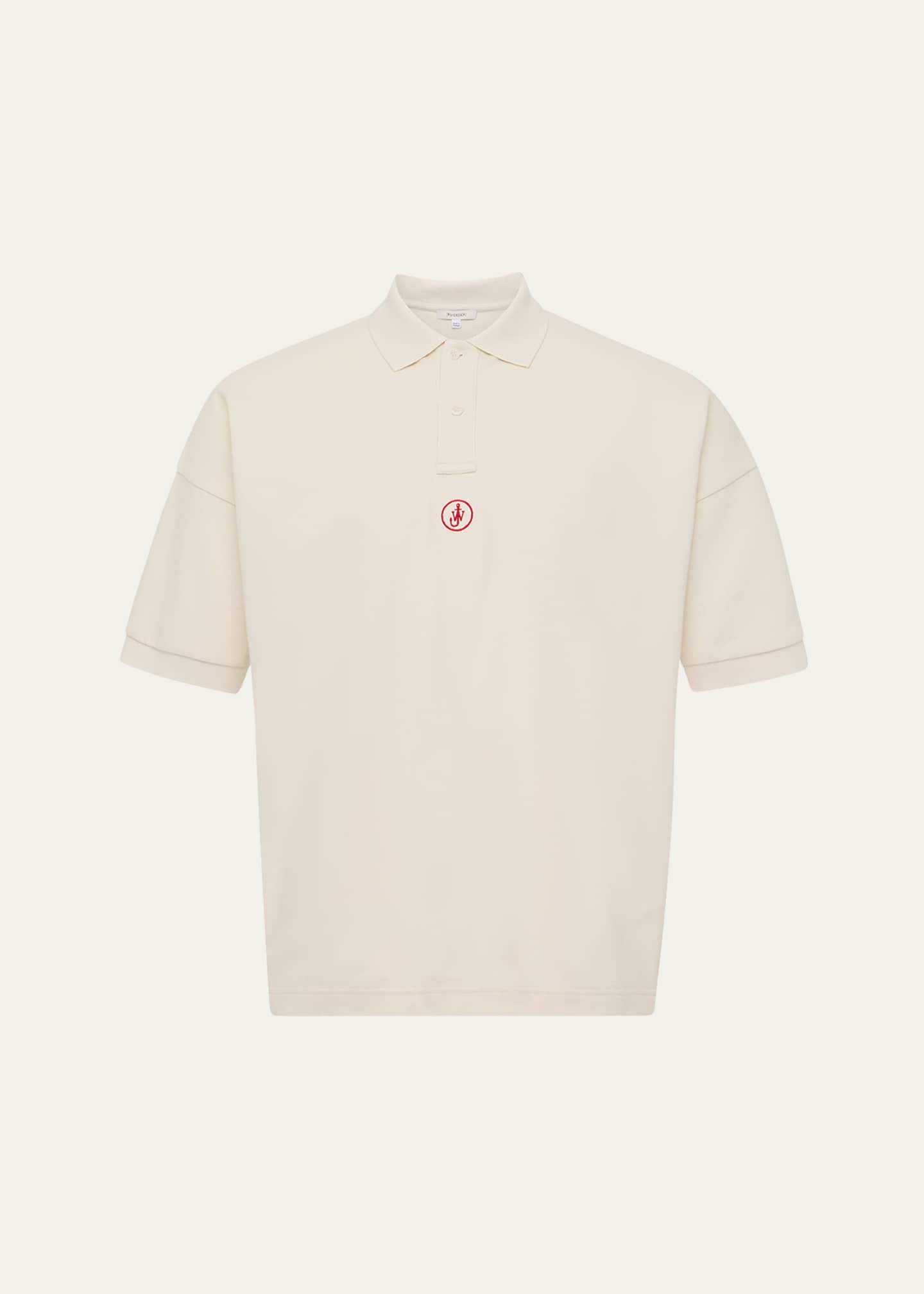 JW Anderson Men's Anchor Embroidery Polo Shirt