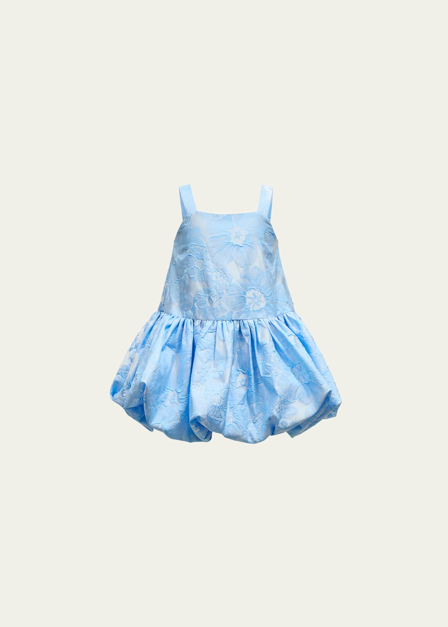 Bardot Junior Girl's Elianna Puff Trim Floral Textured Dress, Size 4-16 Image 1 of 2