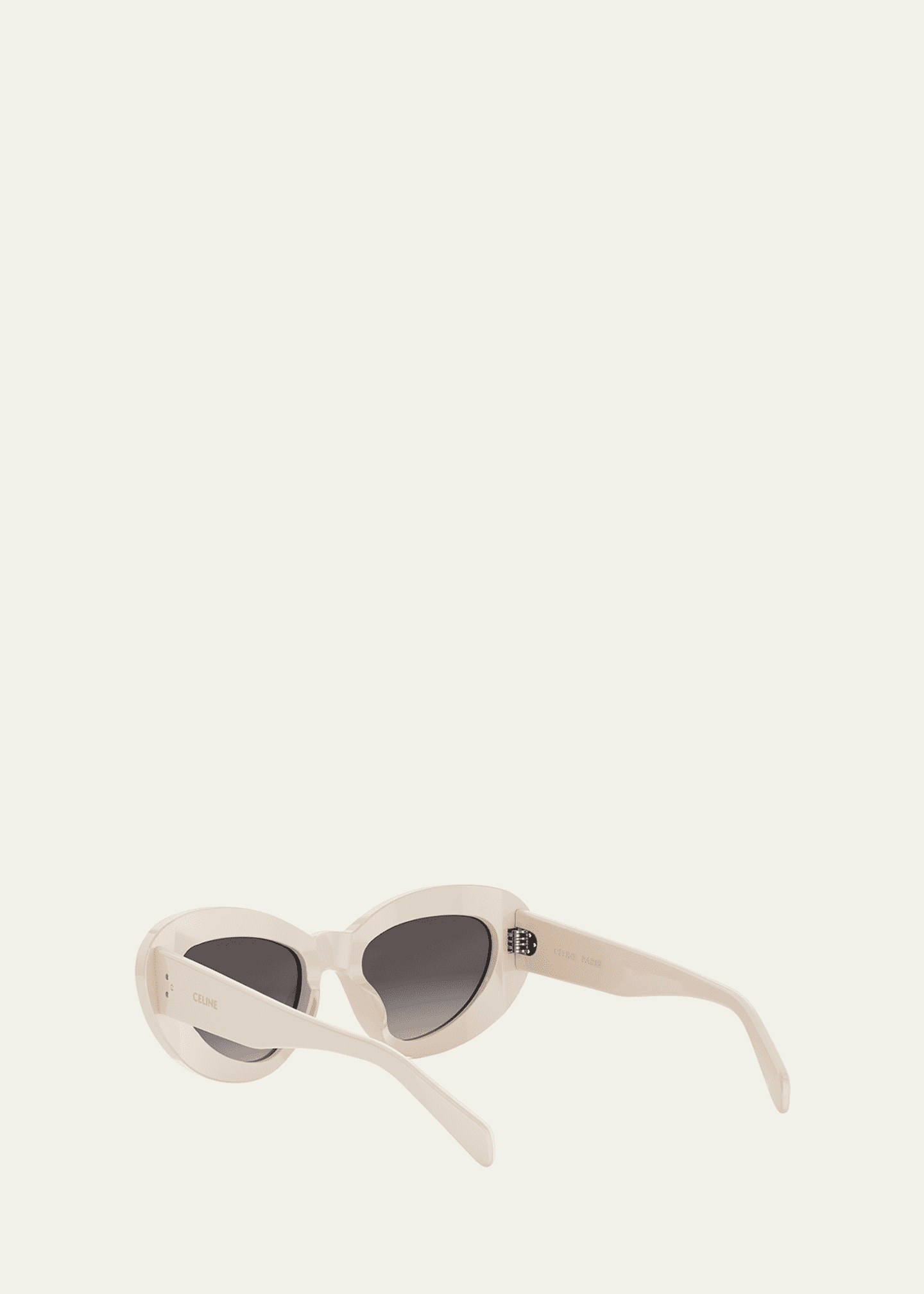 CELINE アイボリー キャットアイ サングラス Celine 3 Dots Cat Eye Sunglasses - Bergdorf Goodman