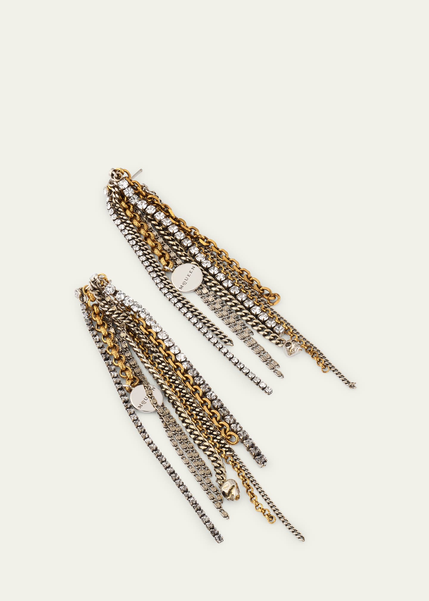 McQueen Banshee Chain Earrings Image 3 of 4
