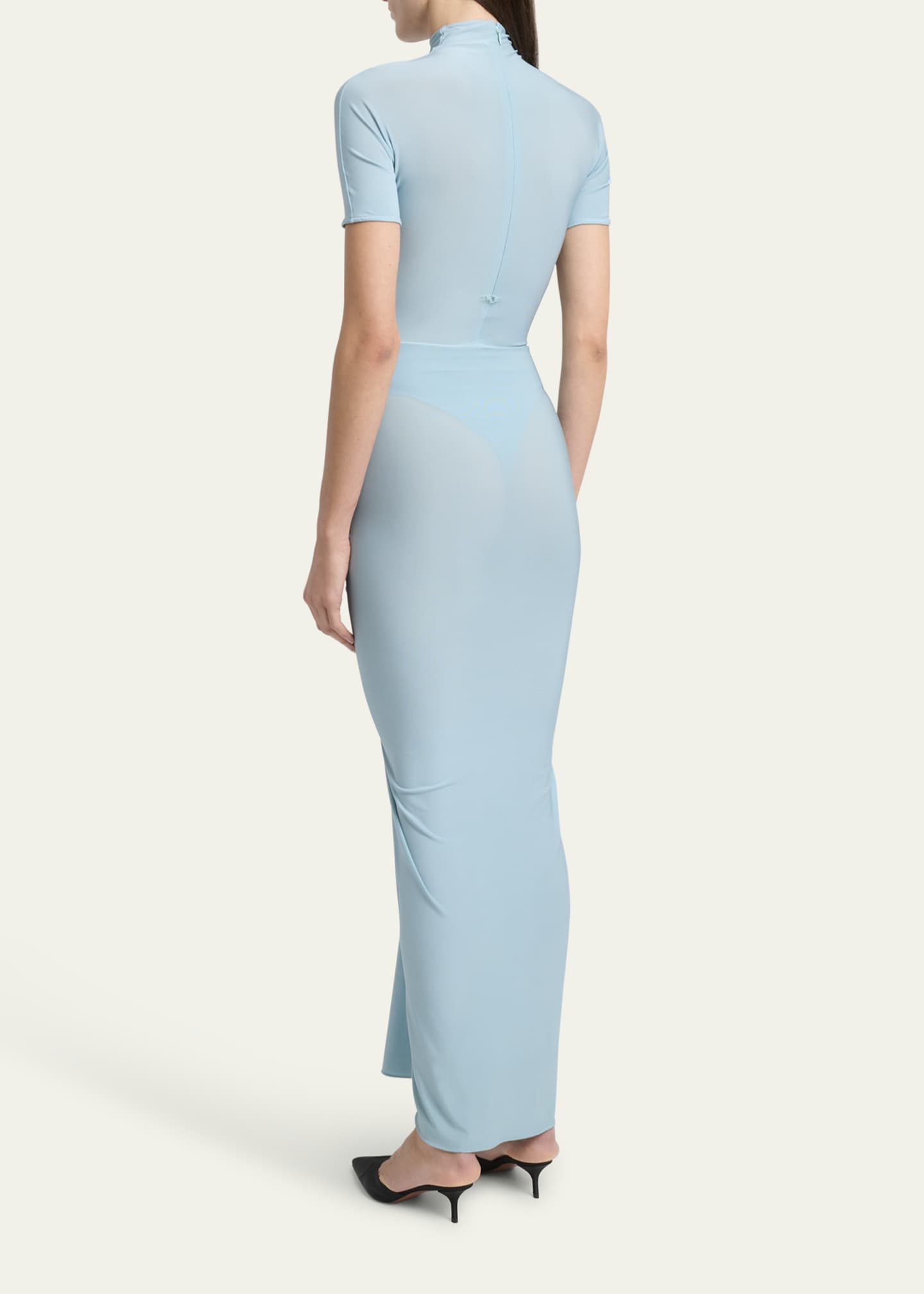 Alaa Jersey Draped Dress
