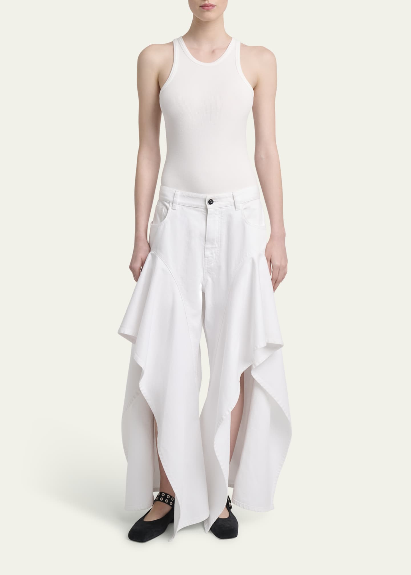 ALAIA Ribbed Sleeveless Bodysuit Image 2 of 5
