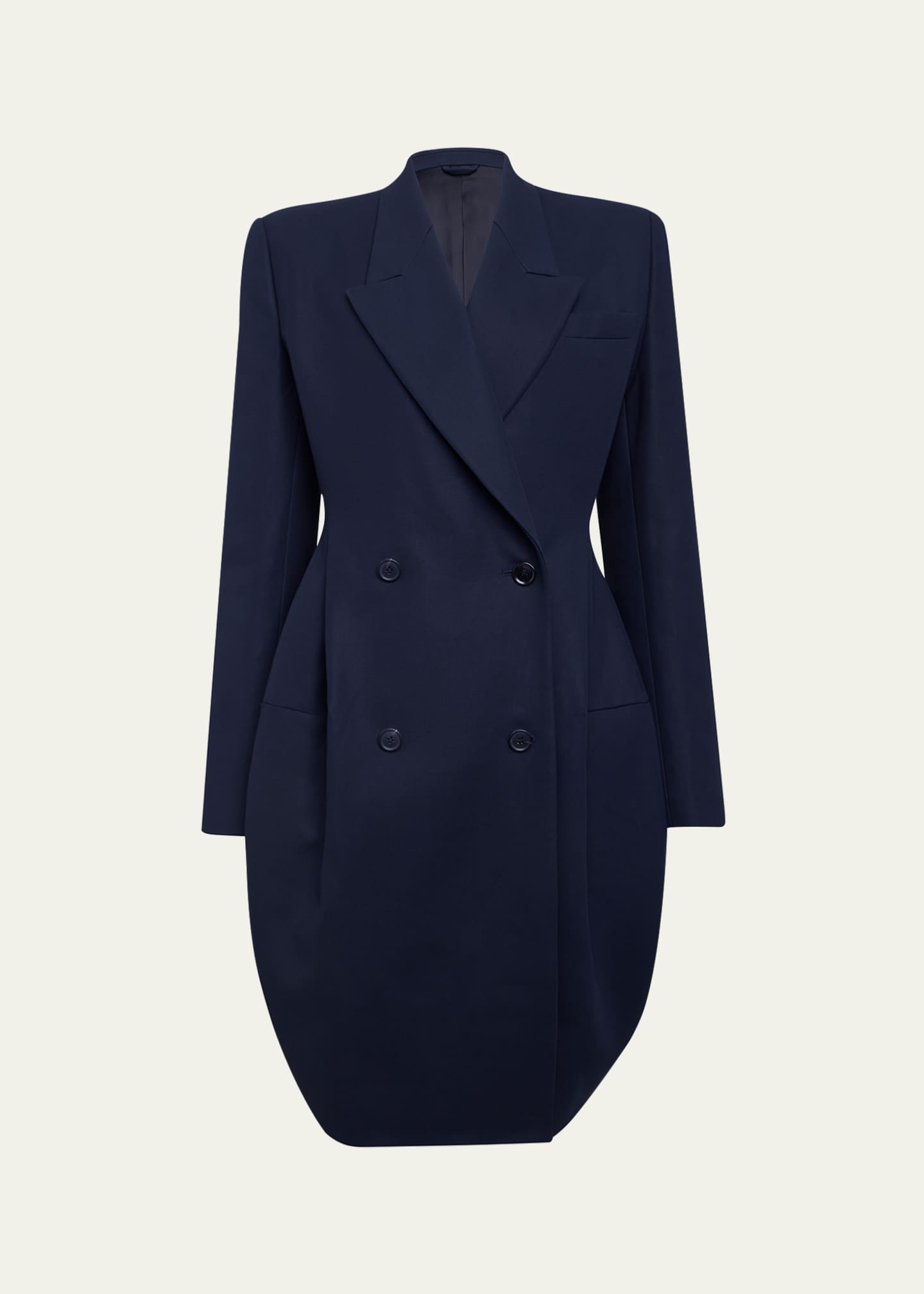 ALAIA Double-Breasted Tailored Cropped Coat Image 1 of 5