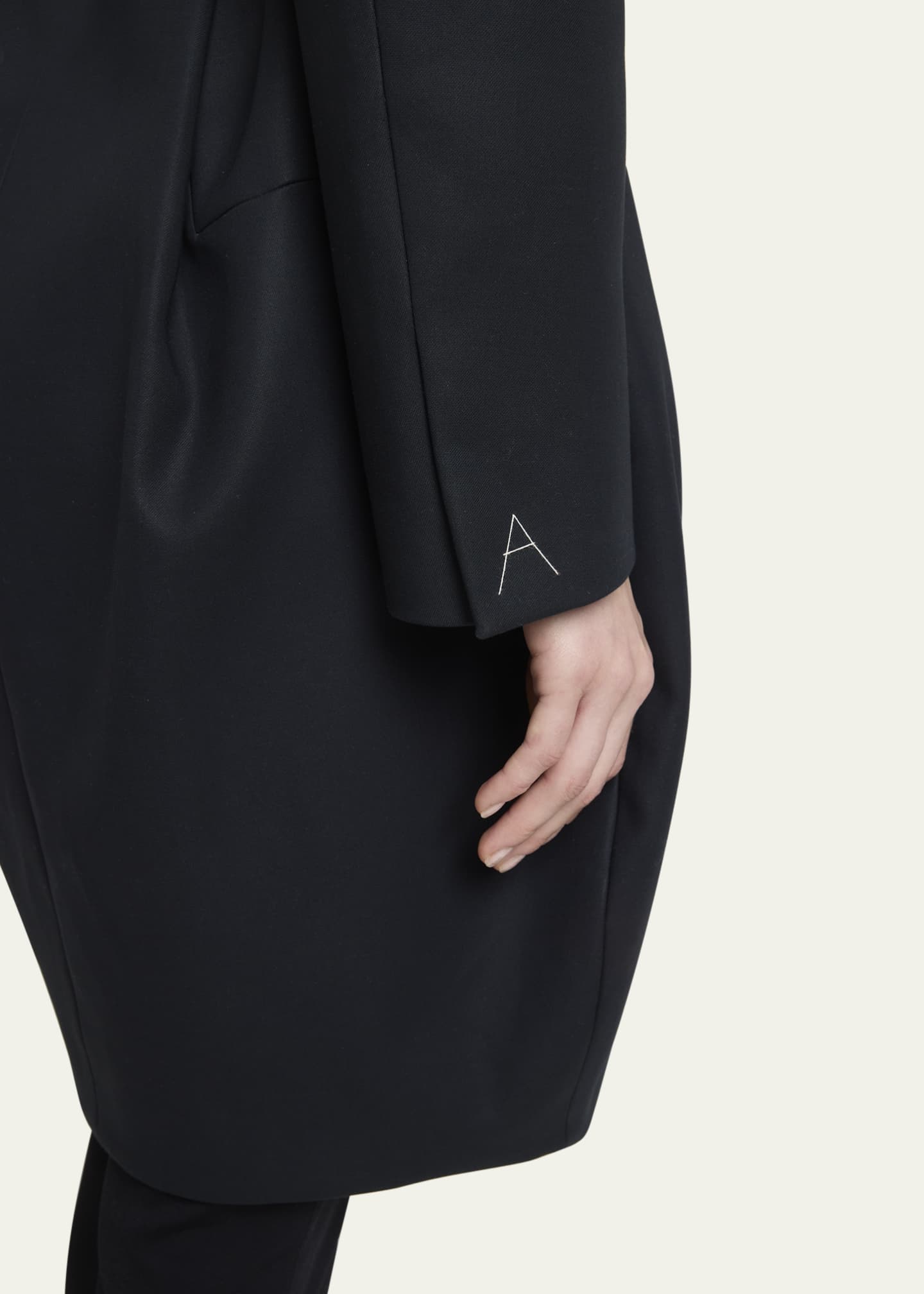ALAIA Double-Breasted Tailored Cropped Coat Image 5 of 5