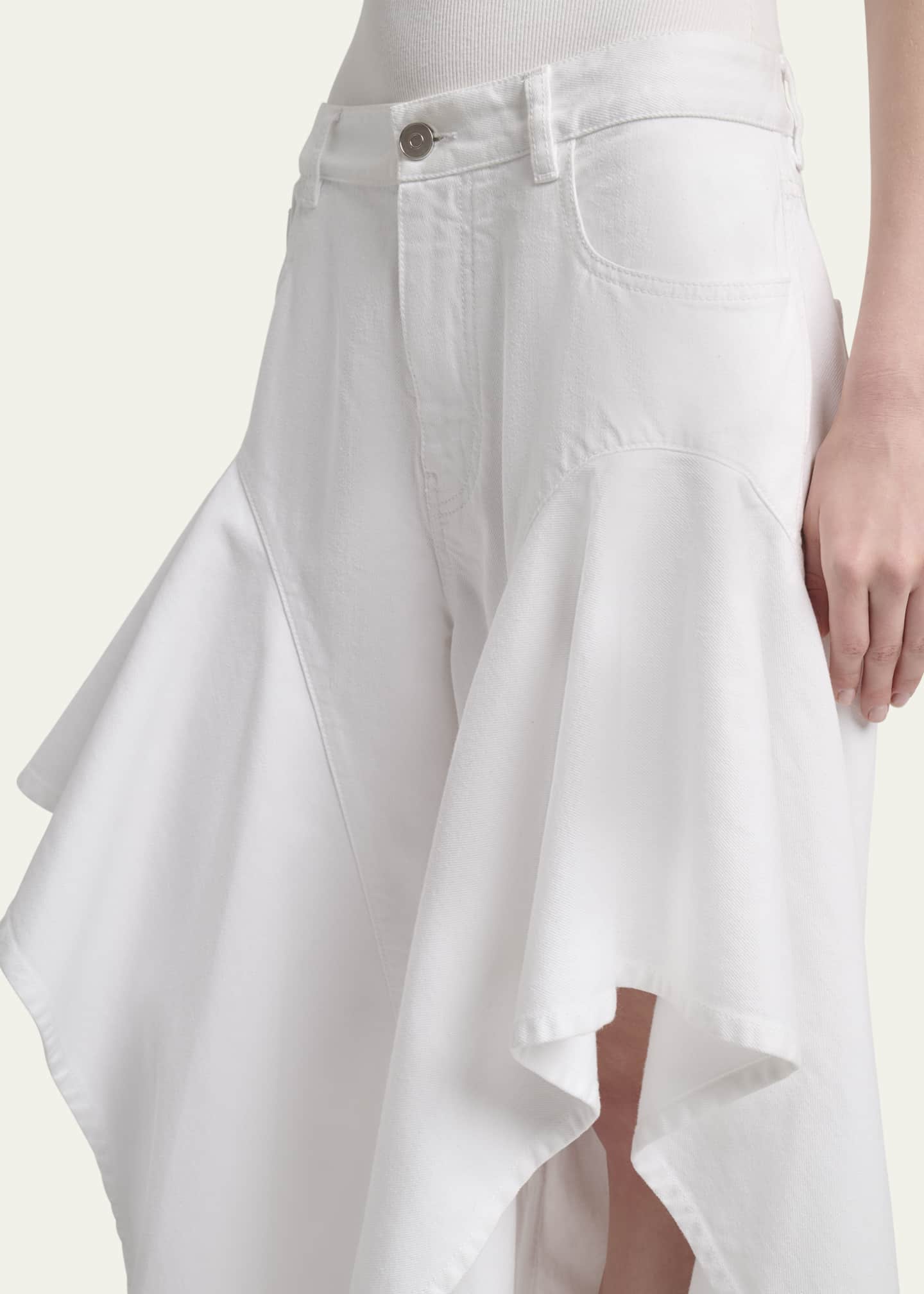 ALAIA Ruffle Slit Jeans Image 5 of 5