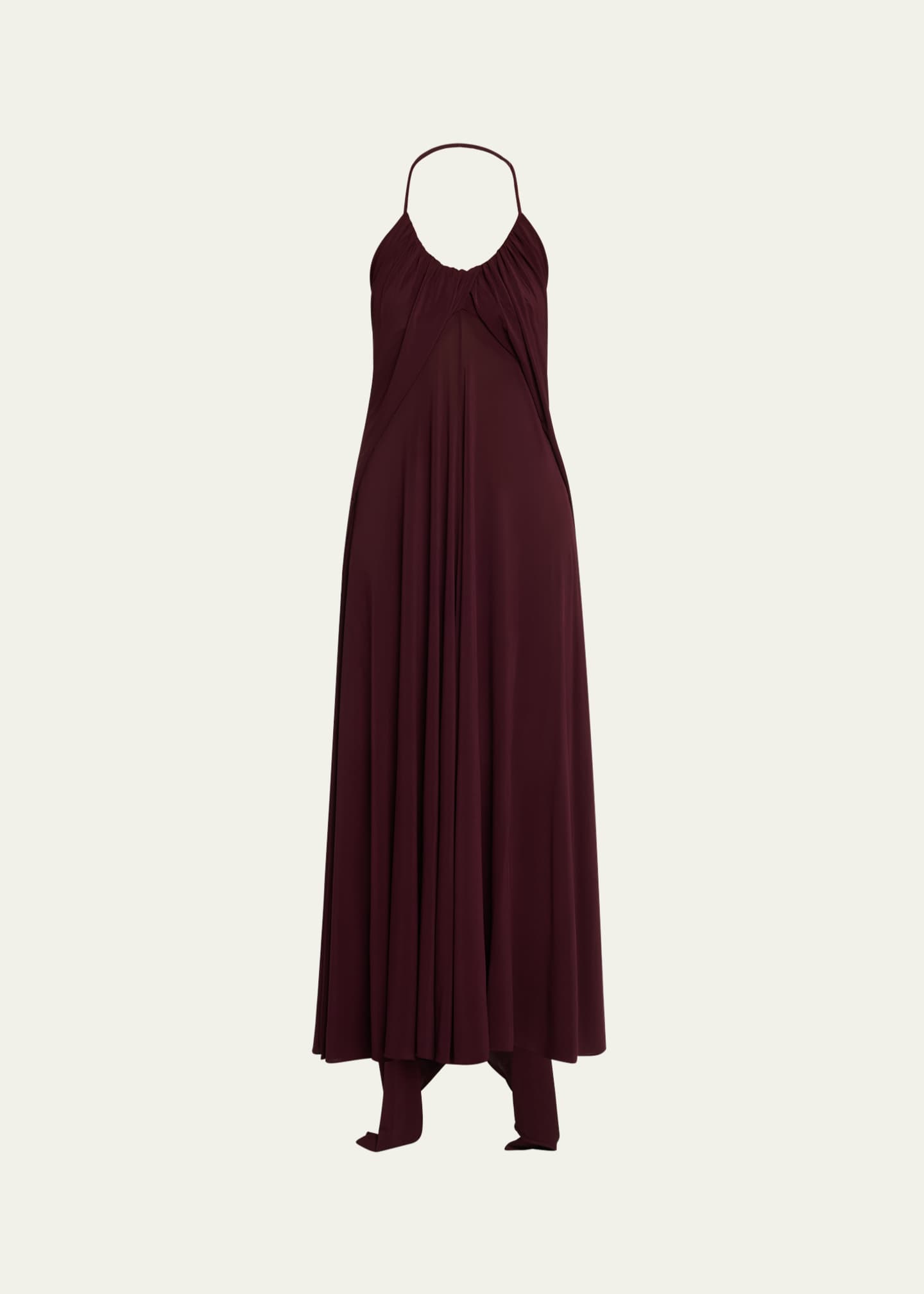 ALAIA Draped Halter Backless Gown Image 1 of 5