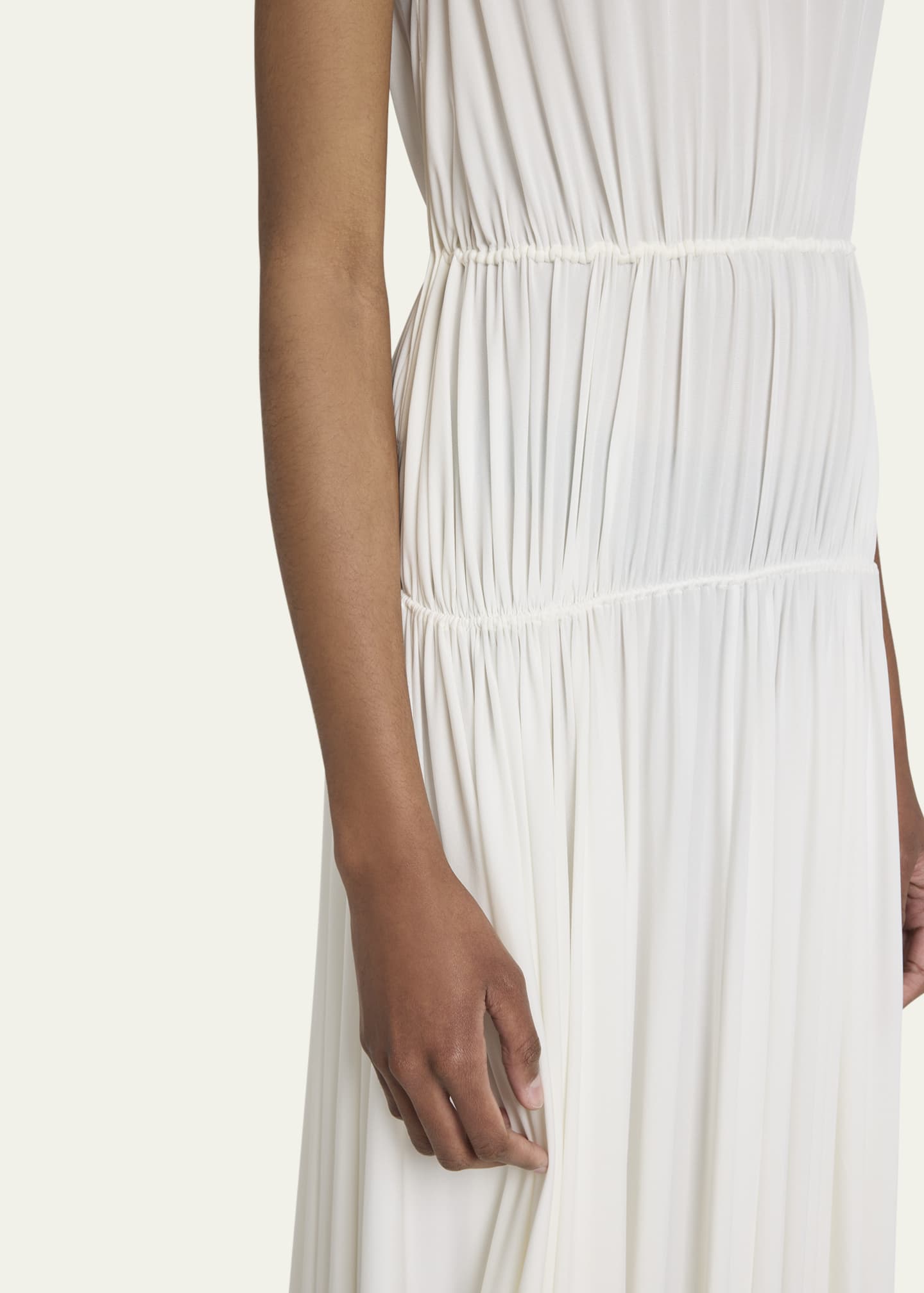 ALAIA Sleeveless Pleated Goddess Dress Image 5 of 5