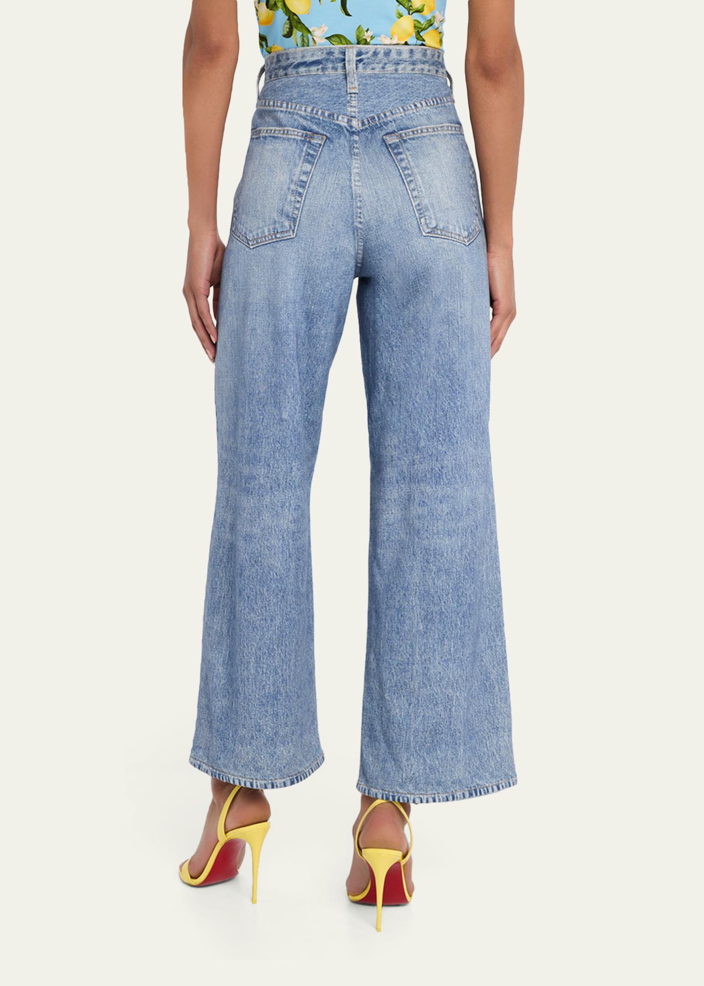 rag & bone rb Miramar Andi Cotton-Terry Ankle Jeans - Bergdorf Goodman