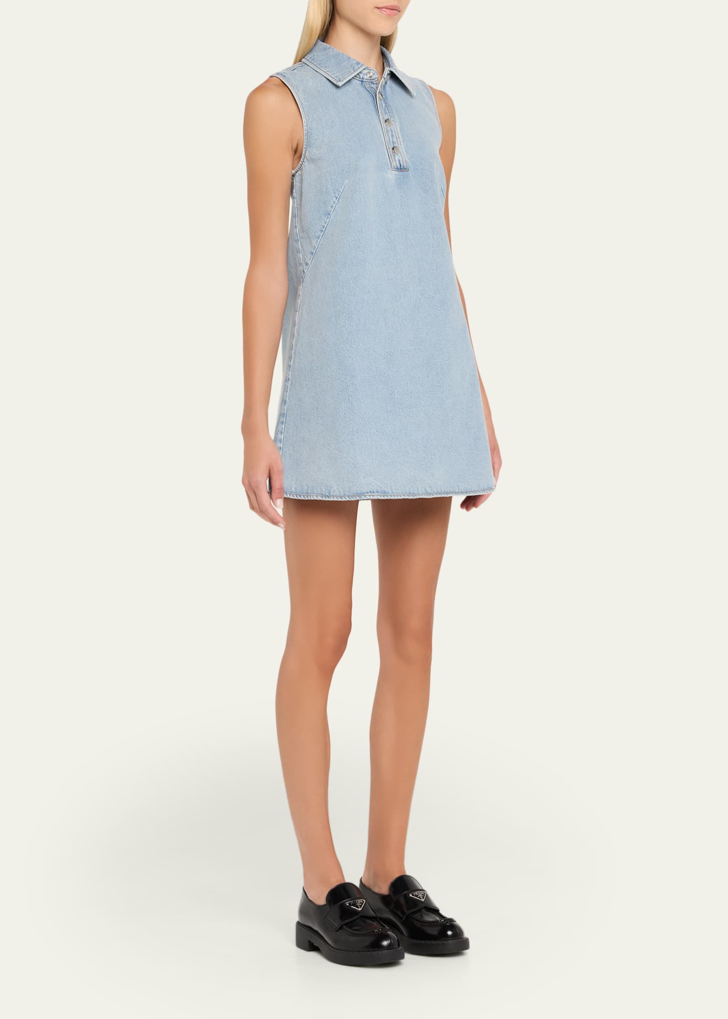 FRAME The City Shift Denim Dress Image 4 of 5