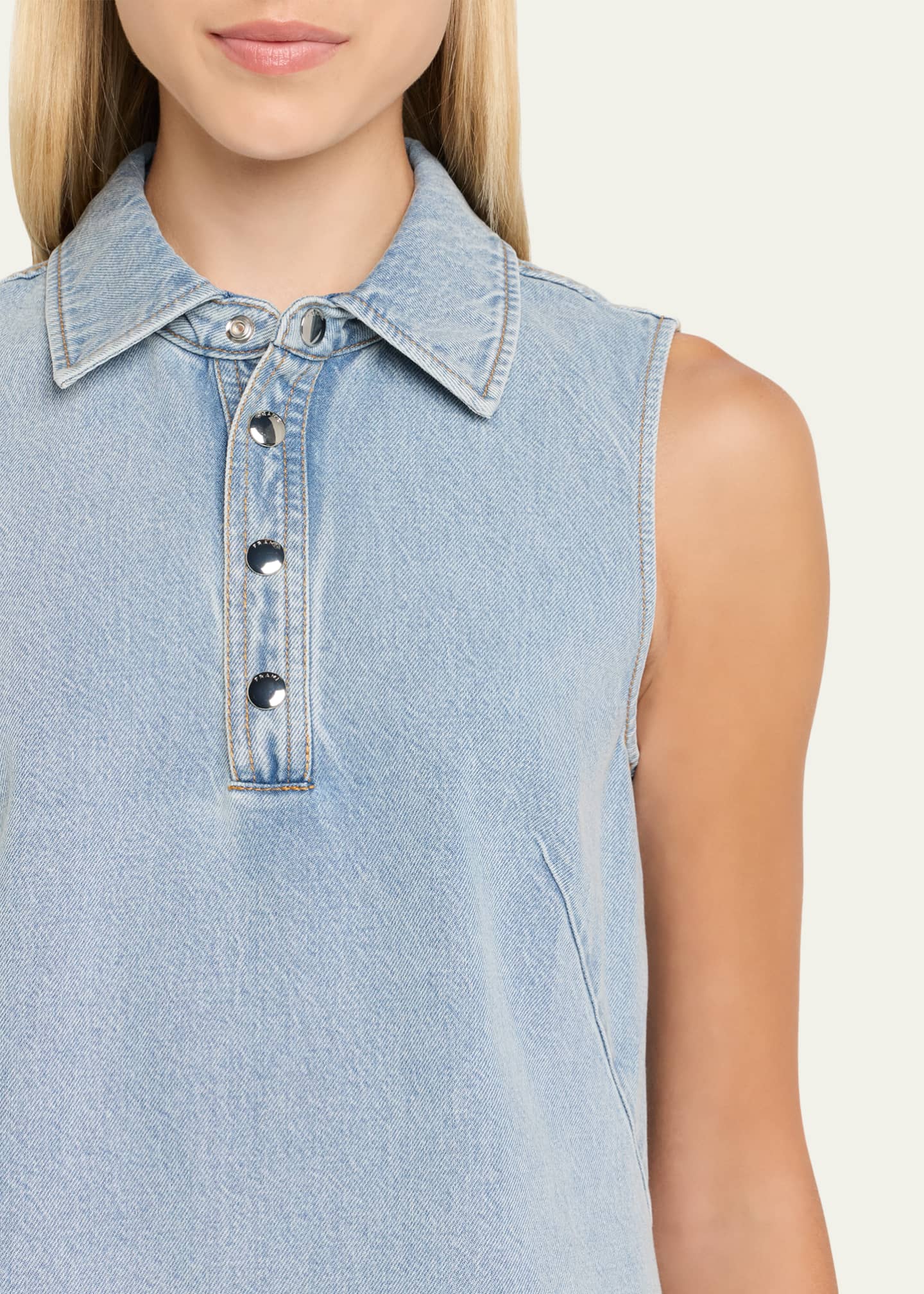 FRAME The City Shift Denim Dress Image 5 of 5