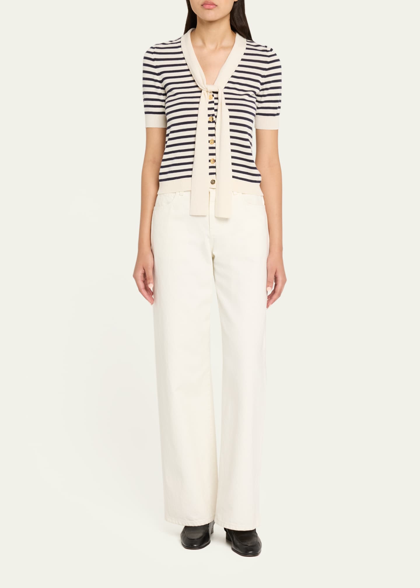 FRAME The Sailor Tie Cardigan Image 2 of 5