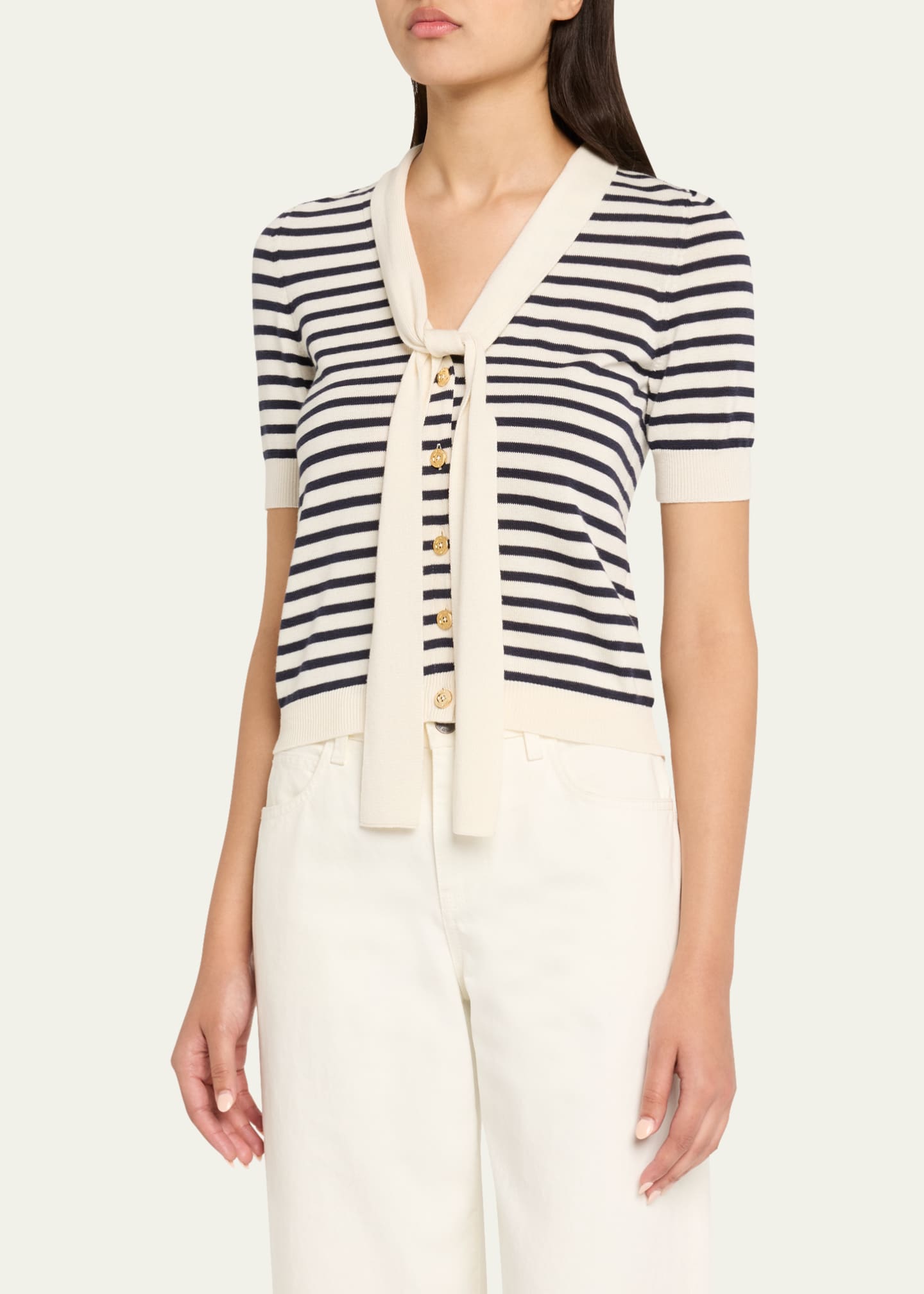 FRAME The Sailor Tie Cardigan Image 4 of 5