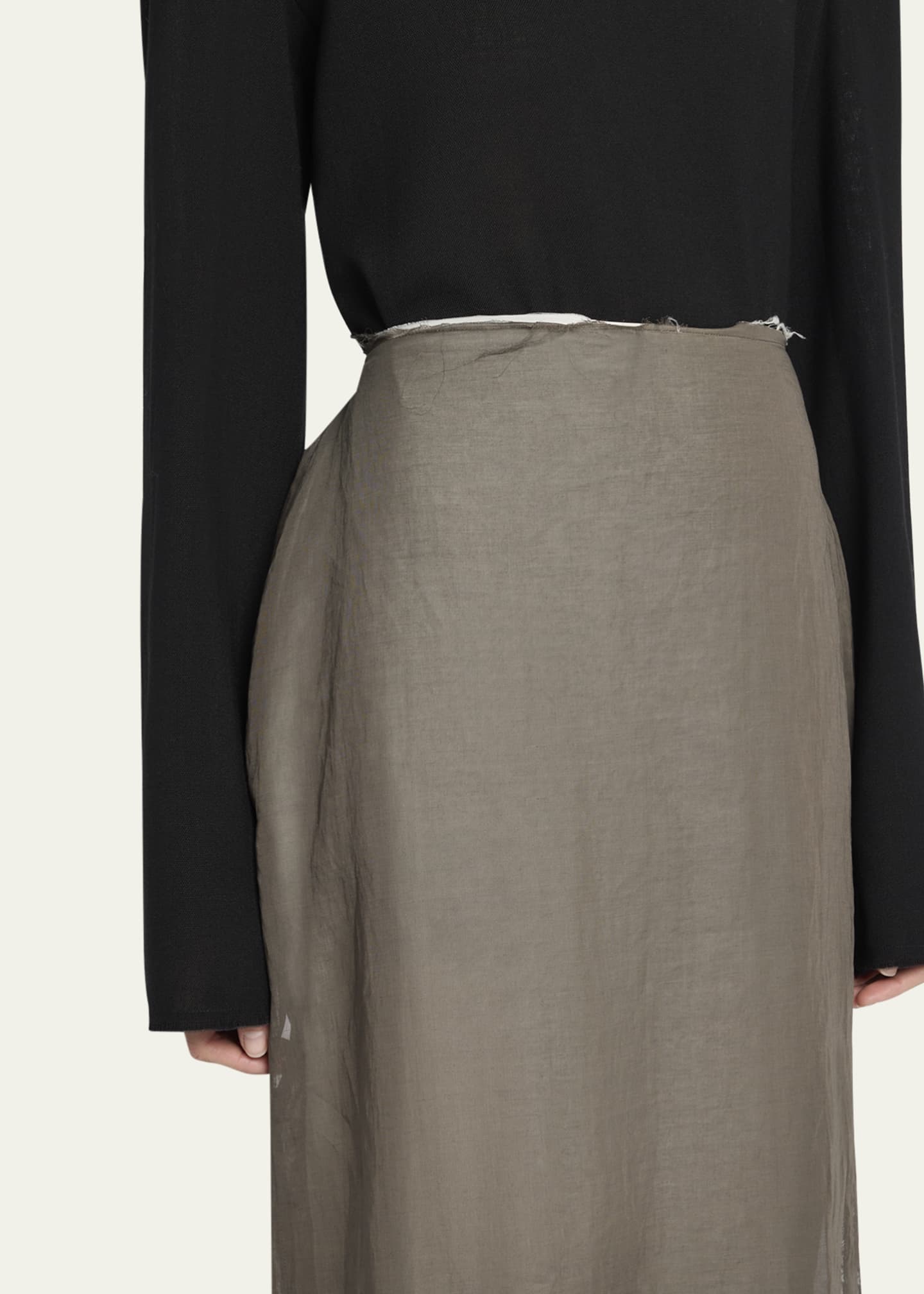 THE ROW Zaira Layered Maxi Skirt - Bergdorf Goodman