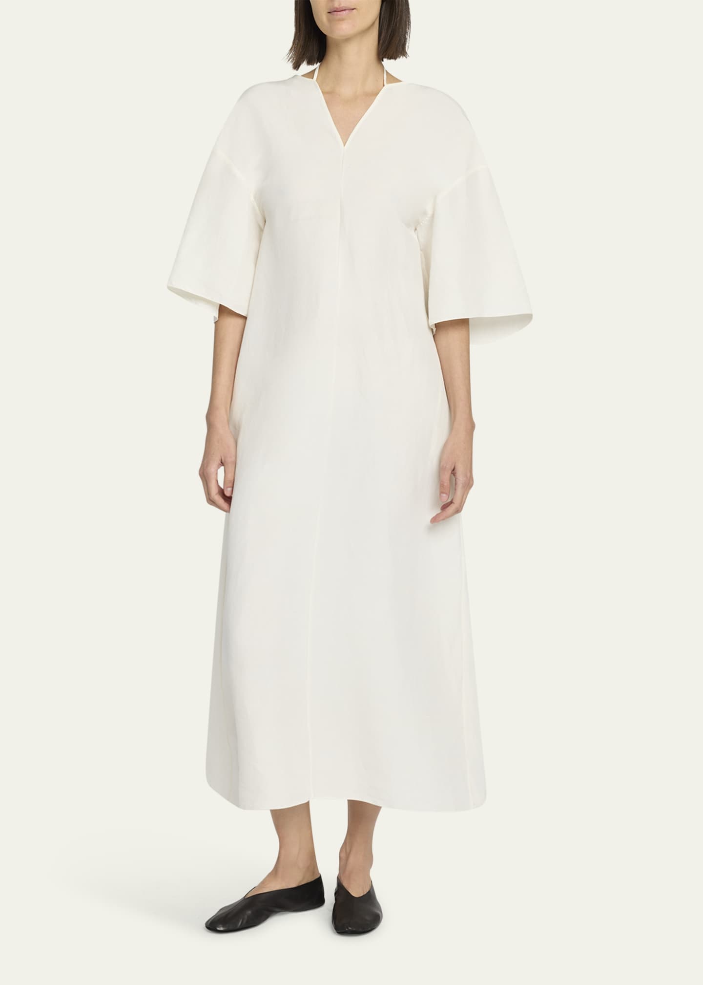 THE ROW Mia Silk A-Line Dress Image 2 of 5
