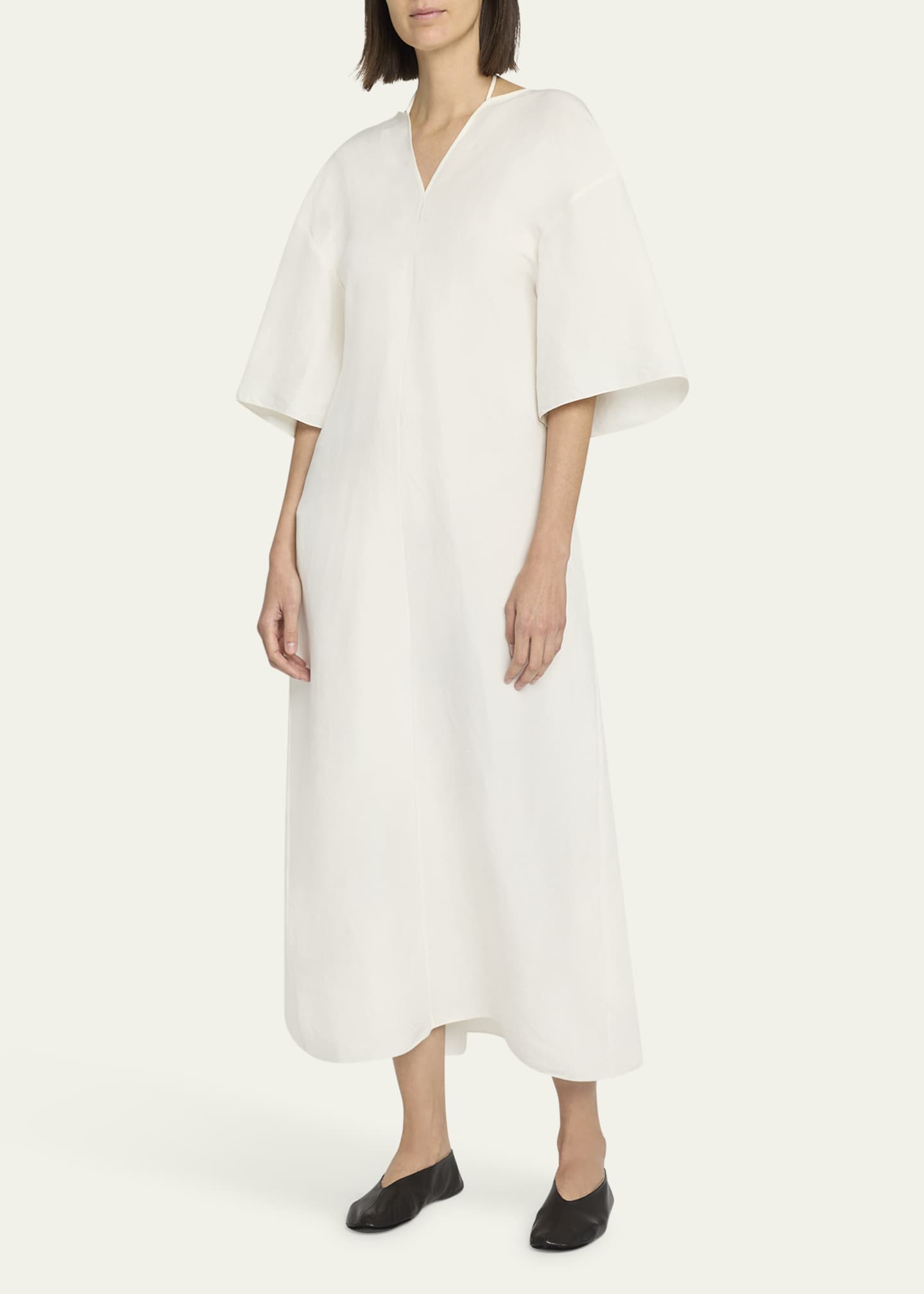 THE ROW Mia Silk A-Line Dress Image 4 of 5