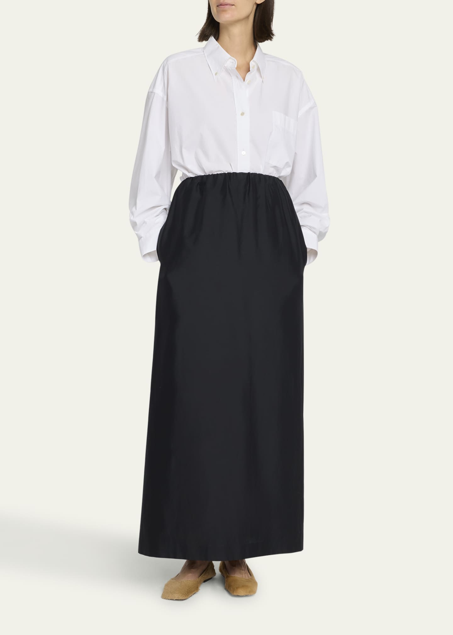 スカート The Row SS25 'Saul' skirt THE ROW Saul Maxi Skirt with Pockets - Bergdorf Goodman