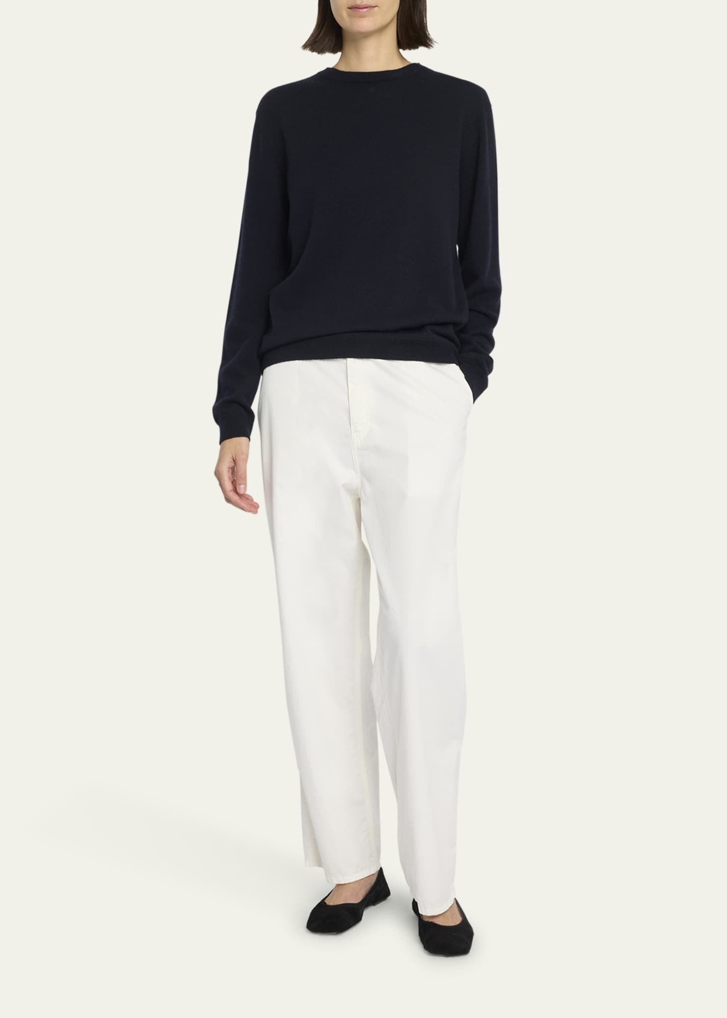 パンツ The Row 'Sharka' pants Sharka Pant Beige in Cotton – The Row