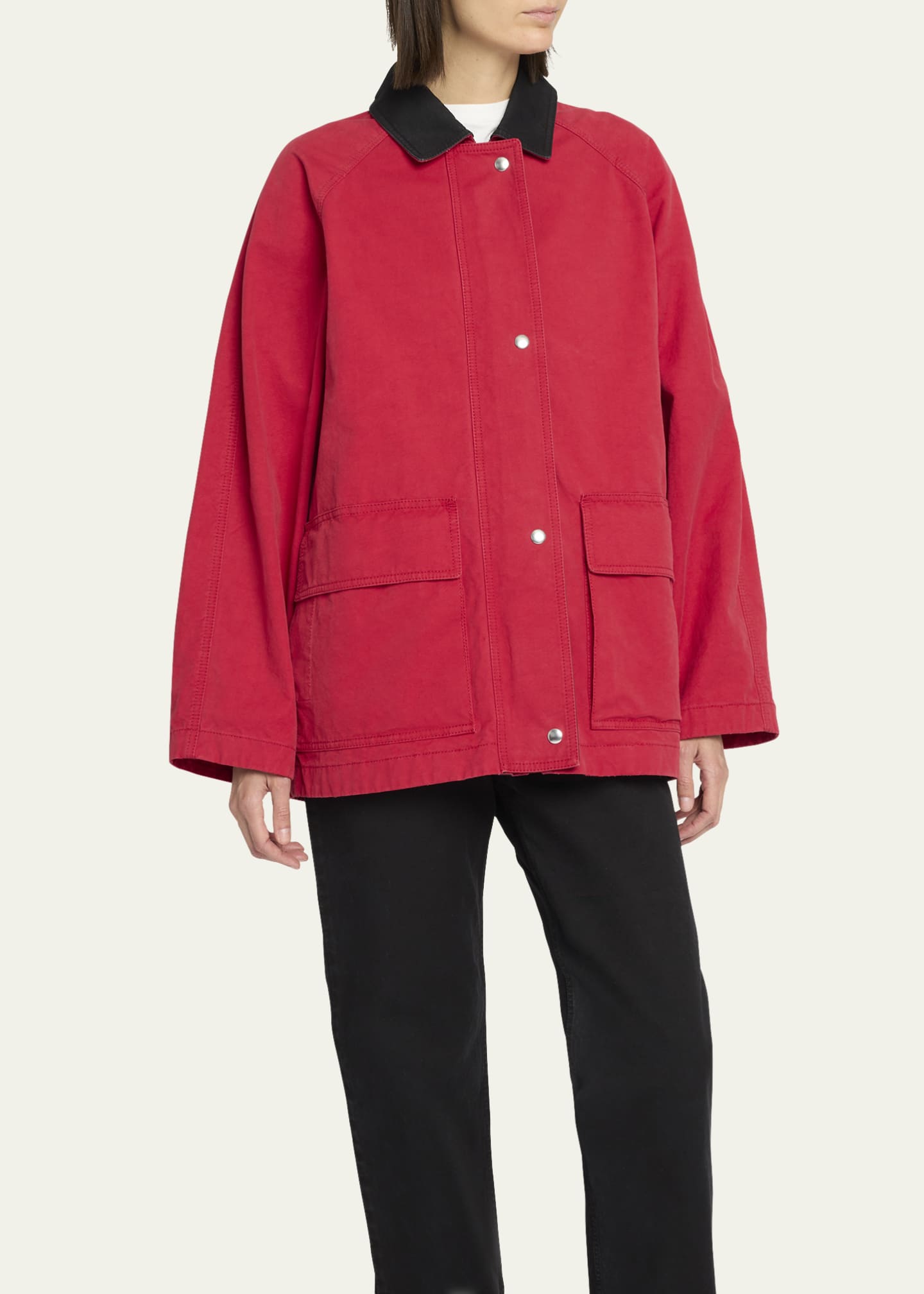 ブルゾン The Row Giubbotto Elodianna In Cotone Obine Giacca Nero in viscosa e lana – The Row