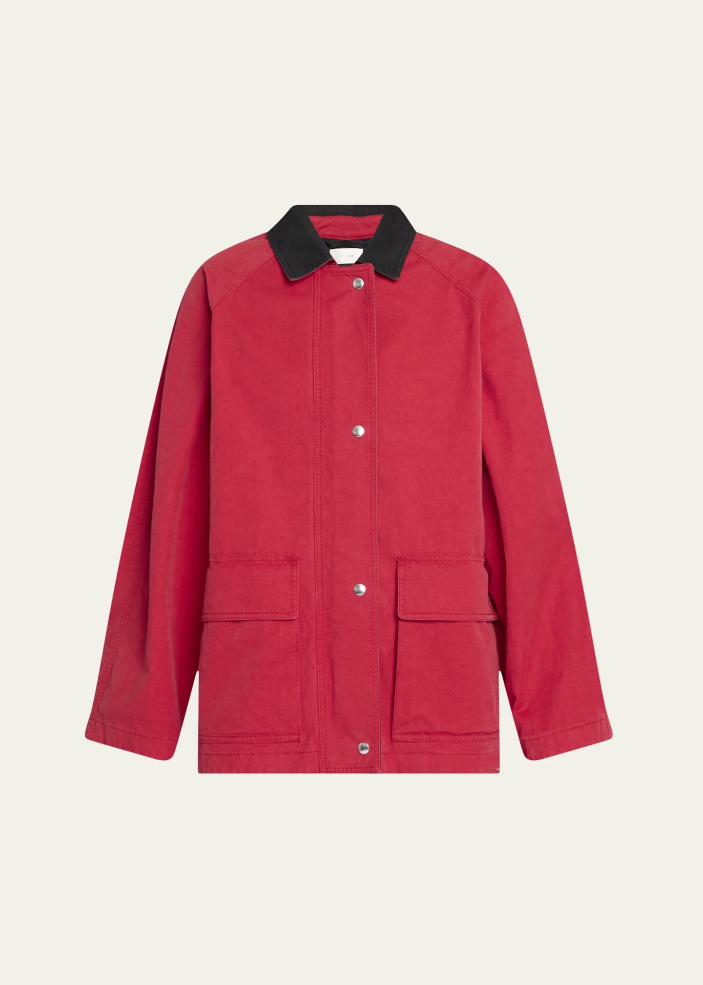ザ ロウ THE ROW Elodiannaコットンジャケット 関税込み THE ROW Elodianna Long-Sleeve Cotton Utility Jacket