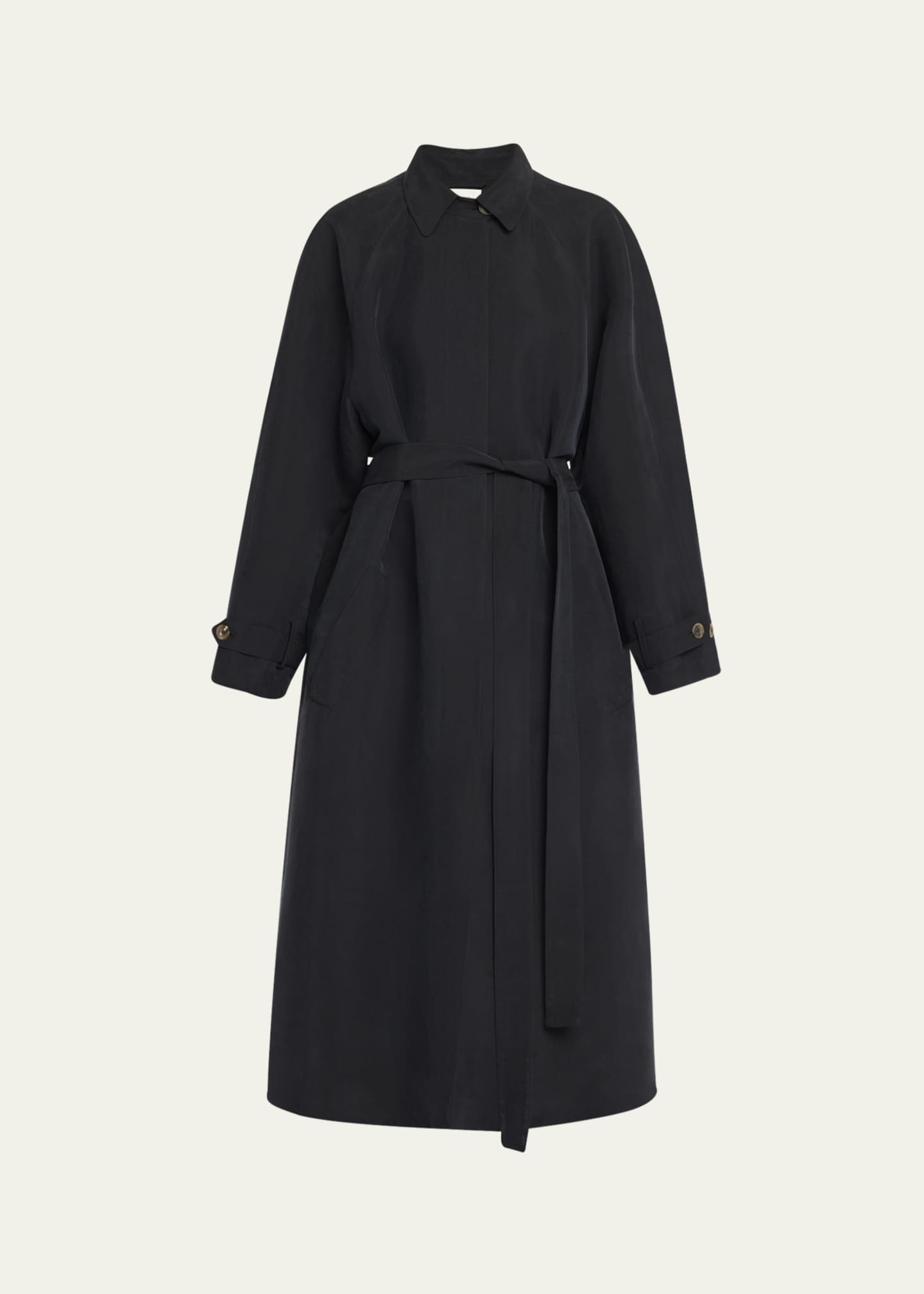THE ROW Ryo Beled Long Silk Trench Coat - Bergdorf Goodman