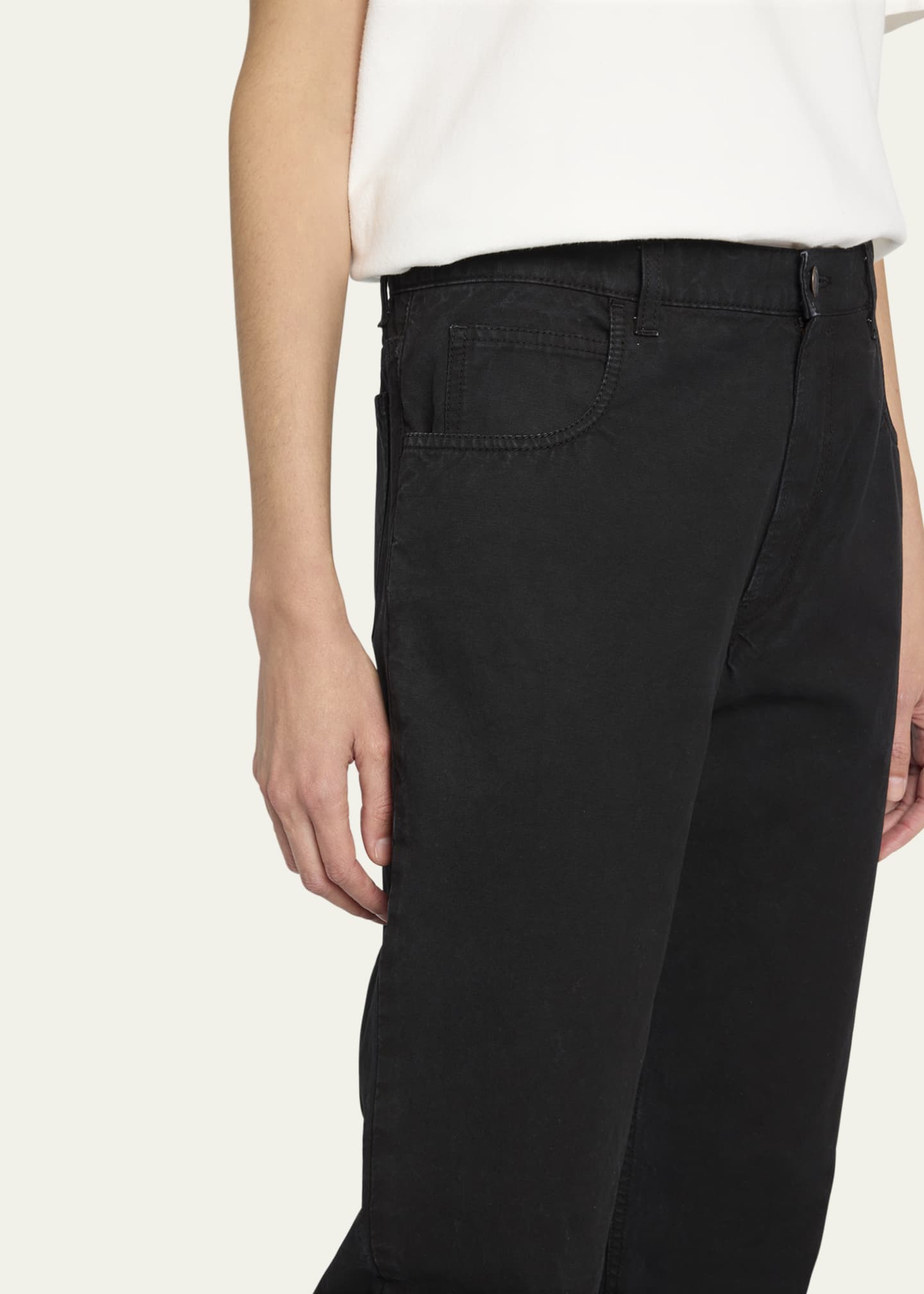 THE ROW Landais Mid-Rise Straight-Leg Jeans - Bergdorf Goodman