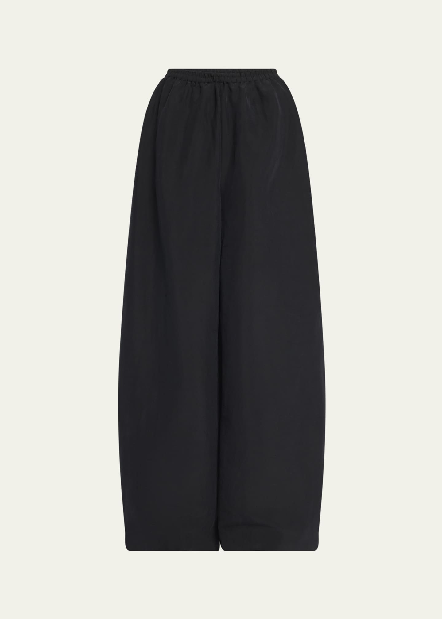 THE ROW Bellana Silk Wide-Leg Pull-On Pants Image 1 of 5
