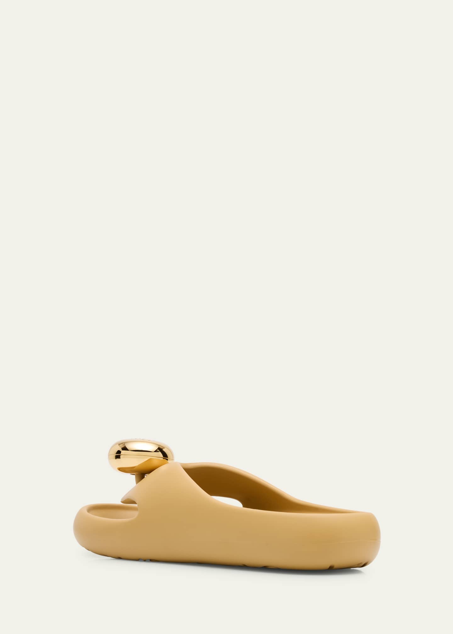 Loewe Pebble Patent Toe-Post Slide Sandals Image 4 of 6