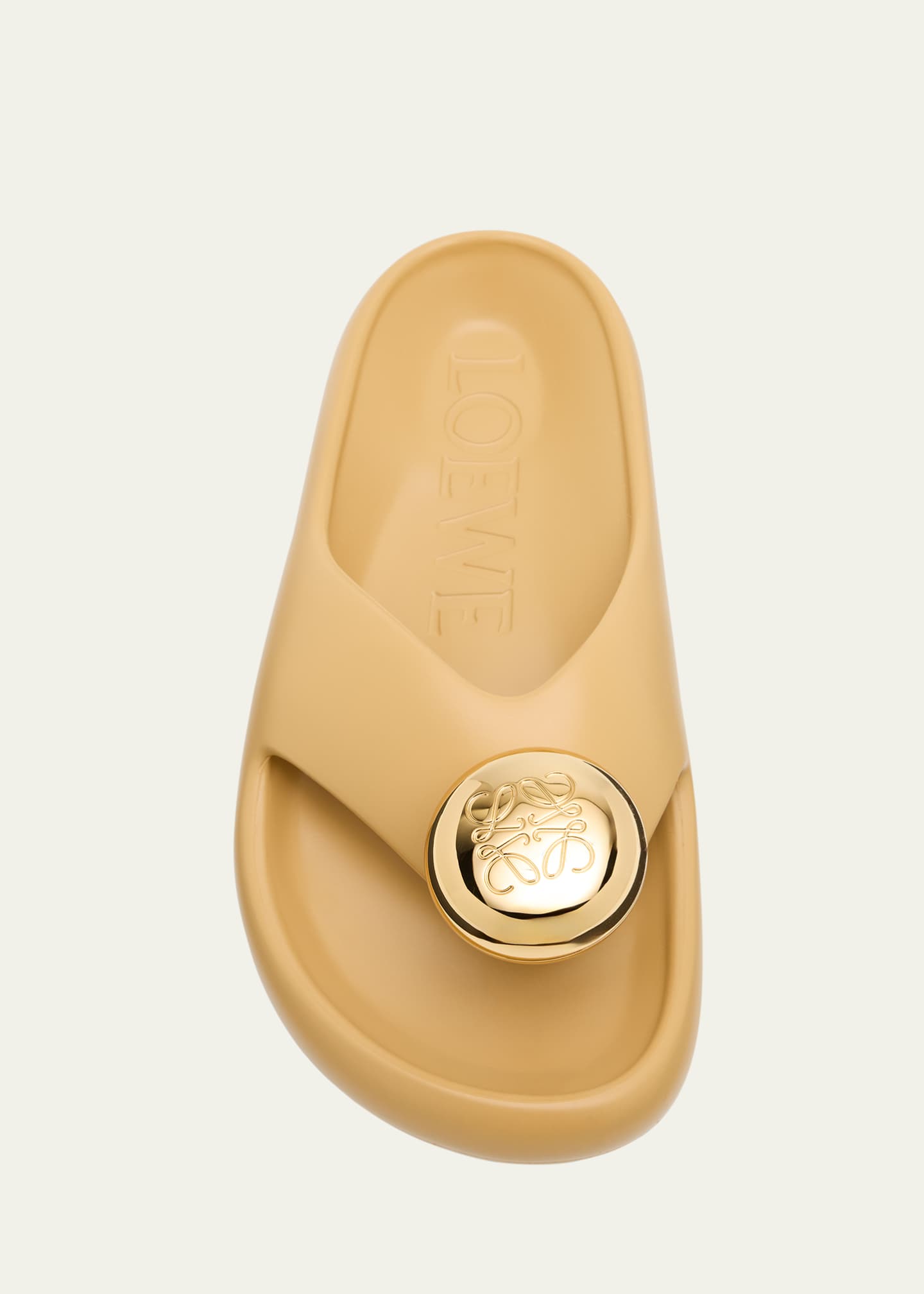 Loewe Pebble Patent Toe-Post Slide Sandals Image 6 of 6