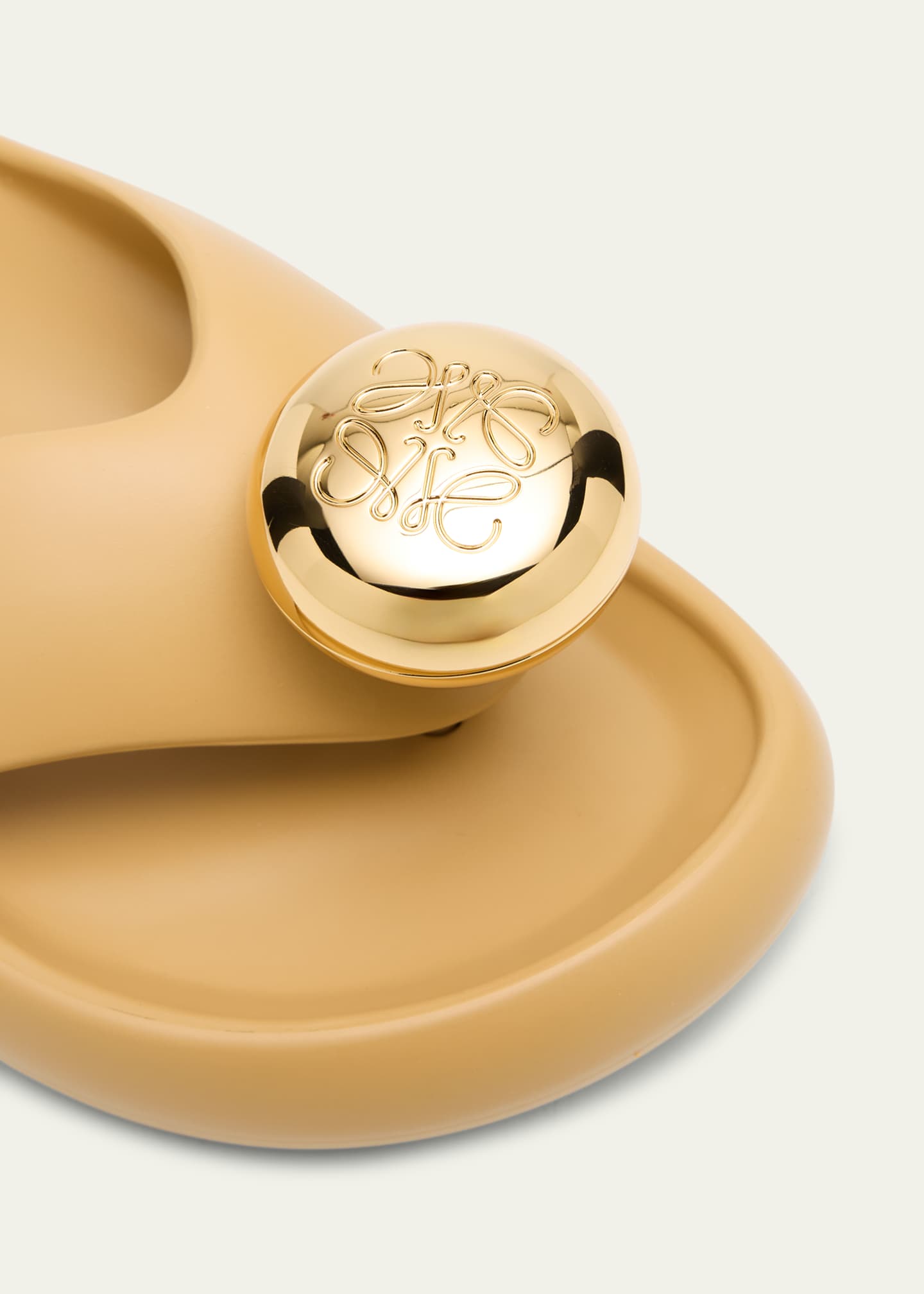 Loewe Pebble Patent Toe-Post Slide Sandals Image 5 of 6