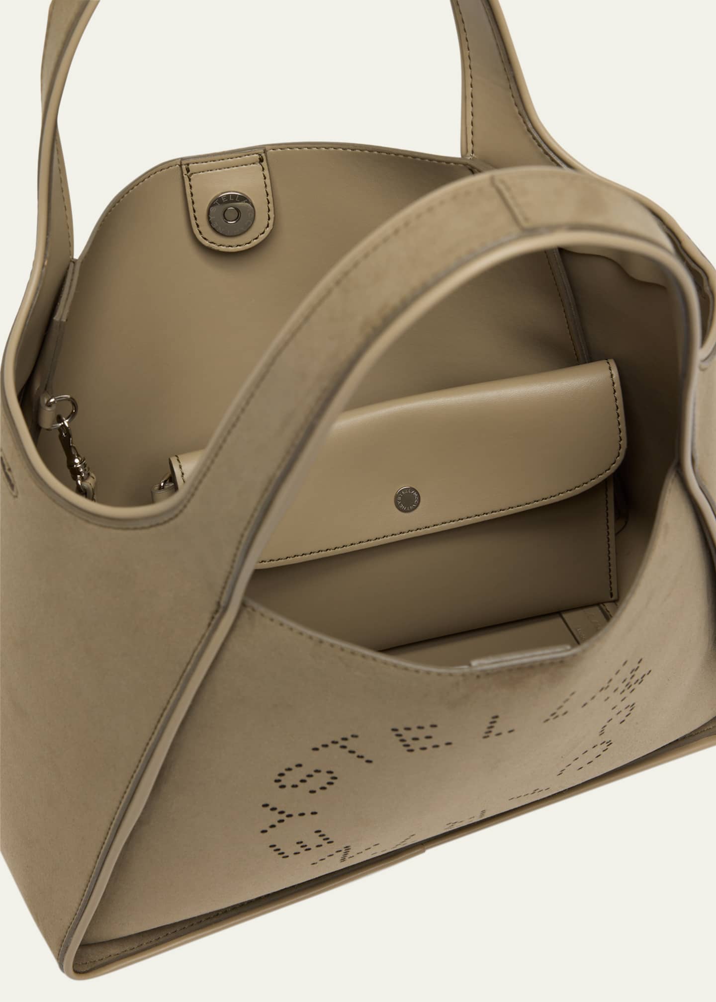 Stella McCartney Logo Alter Suede Shoulder Bag Image 4 of 6