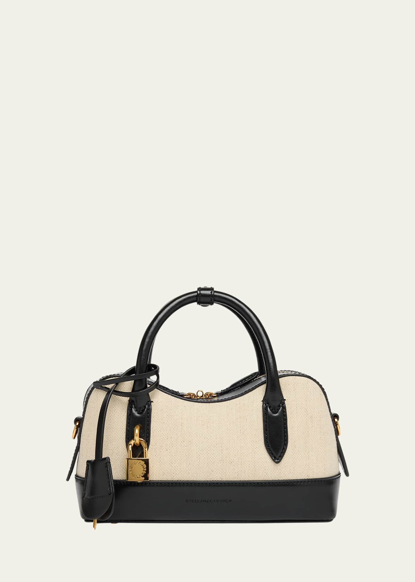 Stella McCartney Stella Ryder Small Top Handle Cotton Canvas & Eco Alter Mat Shoulder Bag Image 1 of 6
