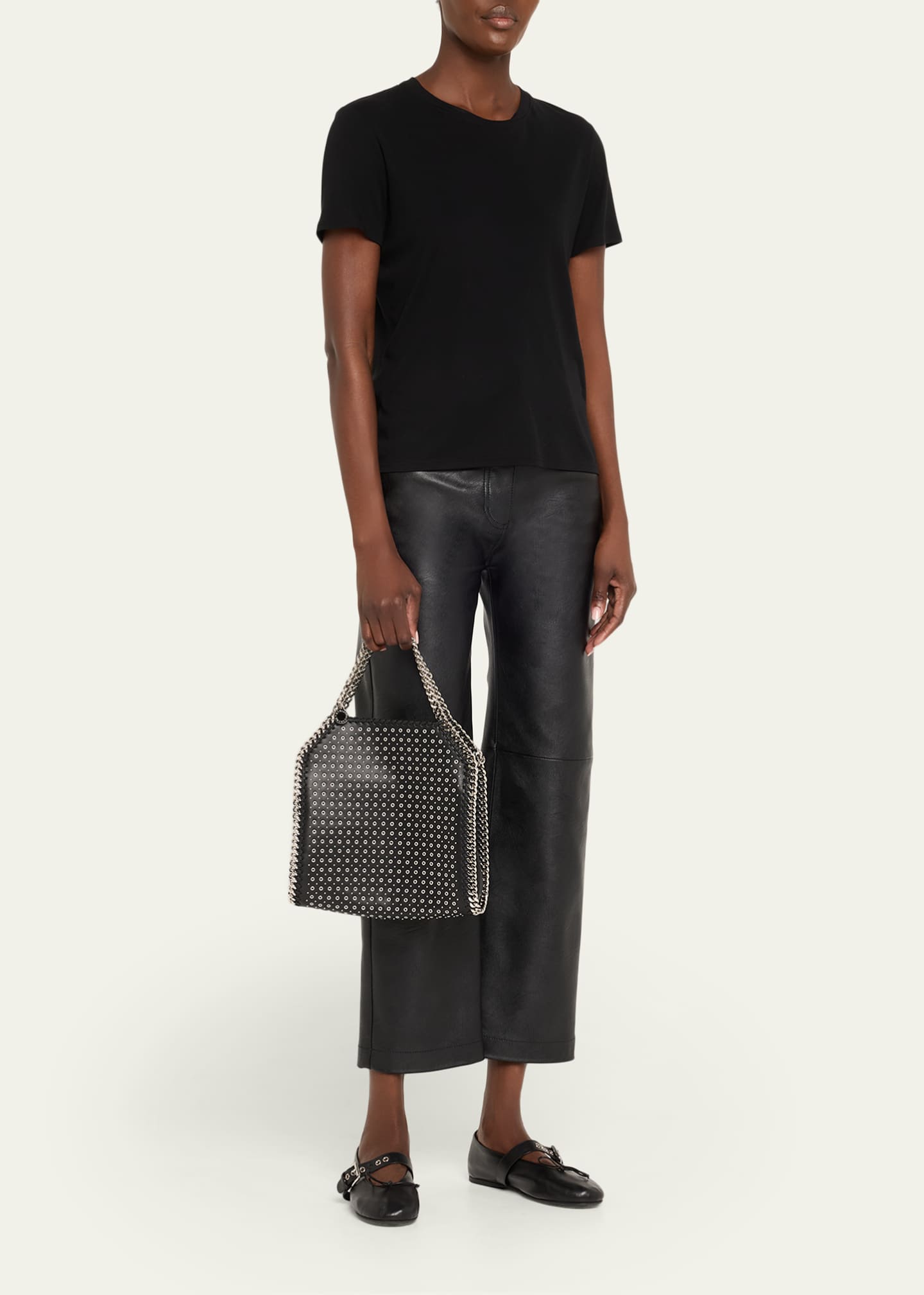 Stella McCartney Falabella Metal Eyelet Mini Top-Handle Bag Image 5 of 6