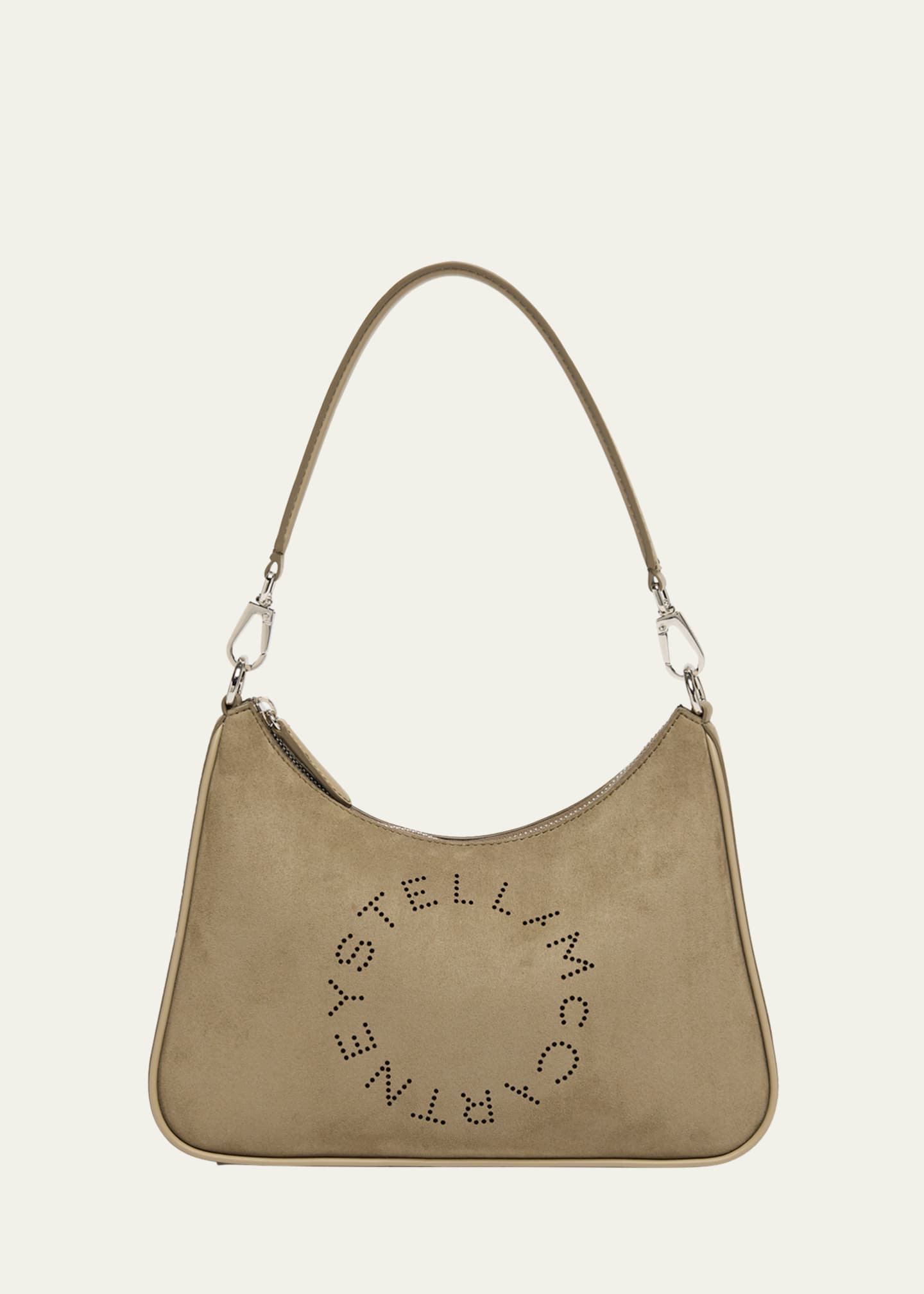 Stella McCartney Alter Suede Piped Hobo Bag Image 1 of 6