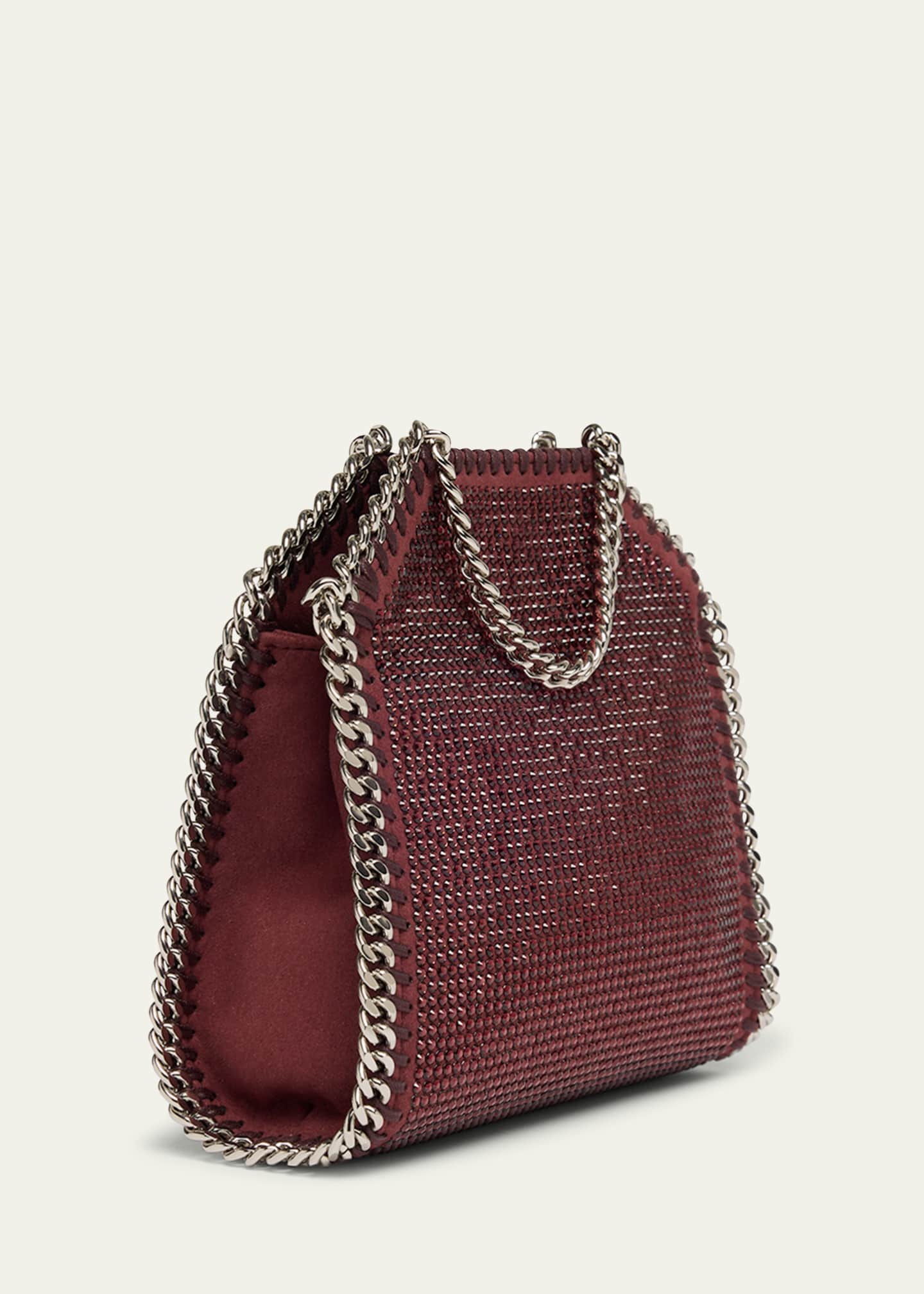 Stella McCartney Falabella Tiny Crystal Hotfix Alter Suede