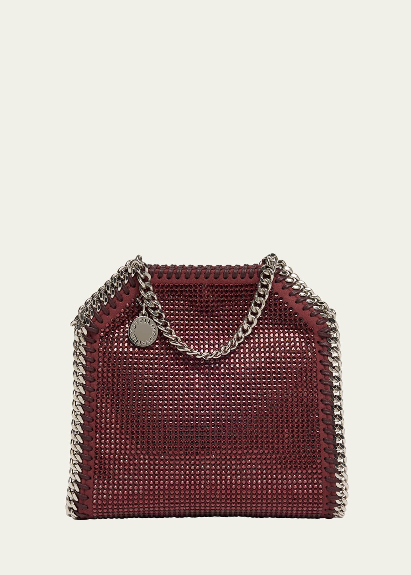 Stella McCartney Falabella Tiny Crystal Hotfix Alter Suede