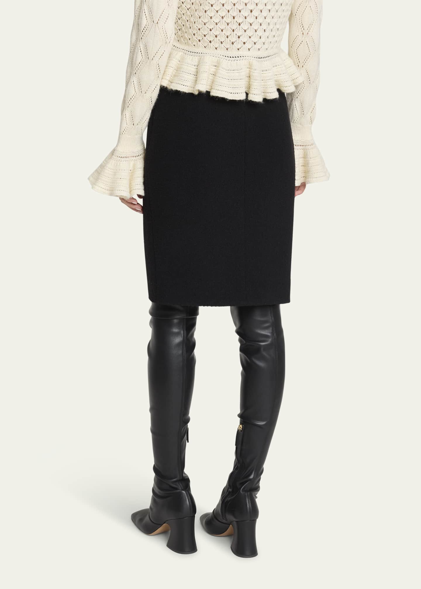Chloe Tweed Pencil Skirt Image 3 of 5