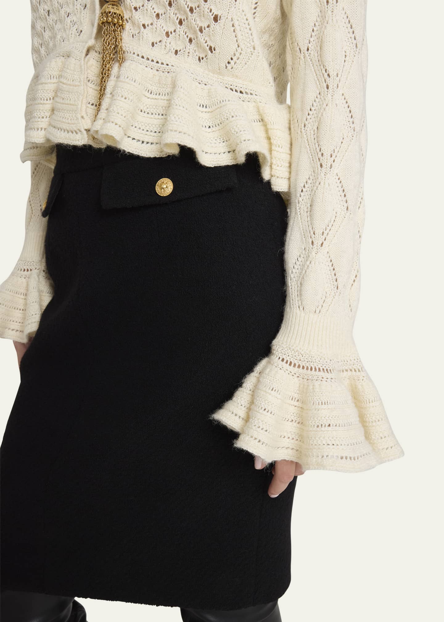 Chloe Tweed Pencil Skirt Image 5 of 5