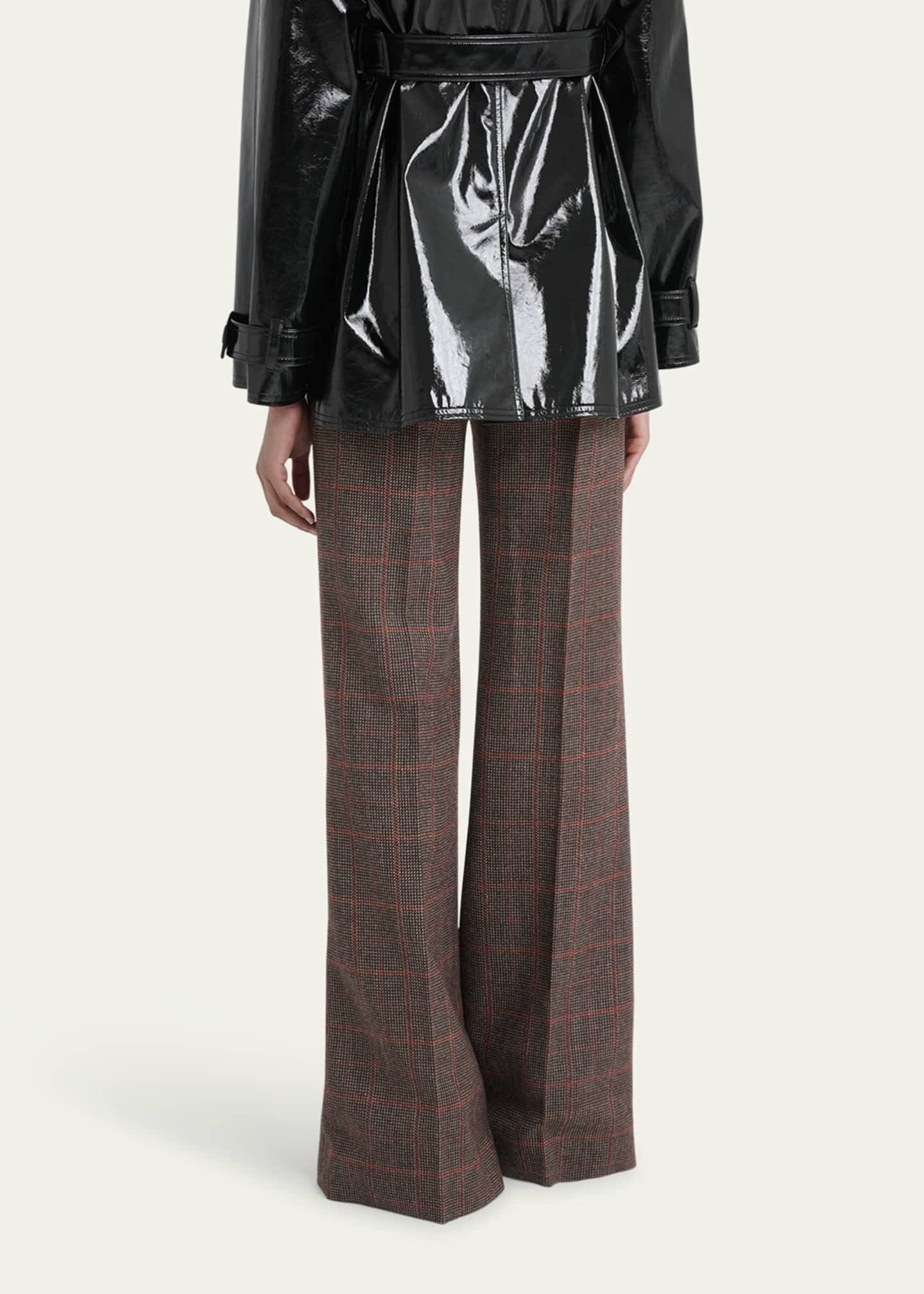 Chloe Plaid Wide-Leg Pants Image 3 of 5