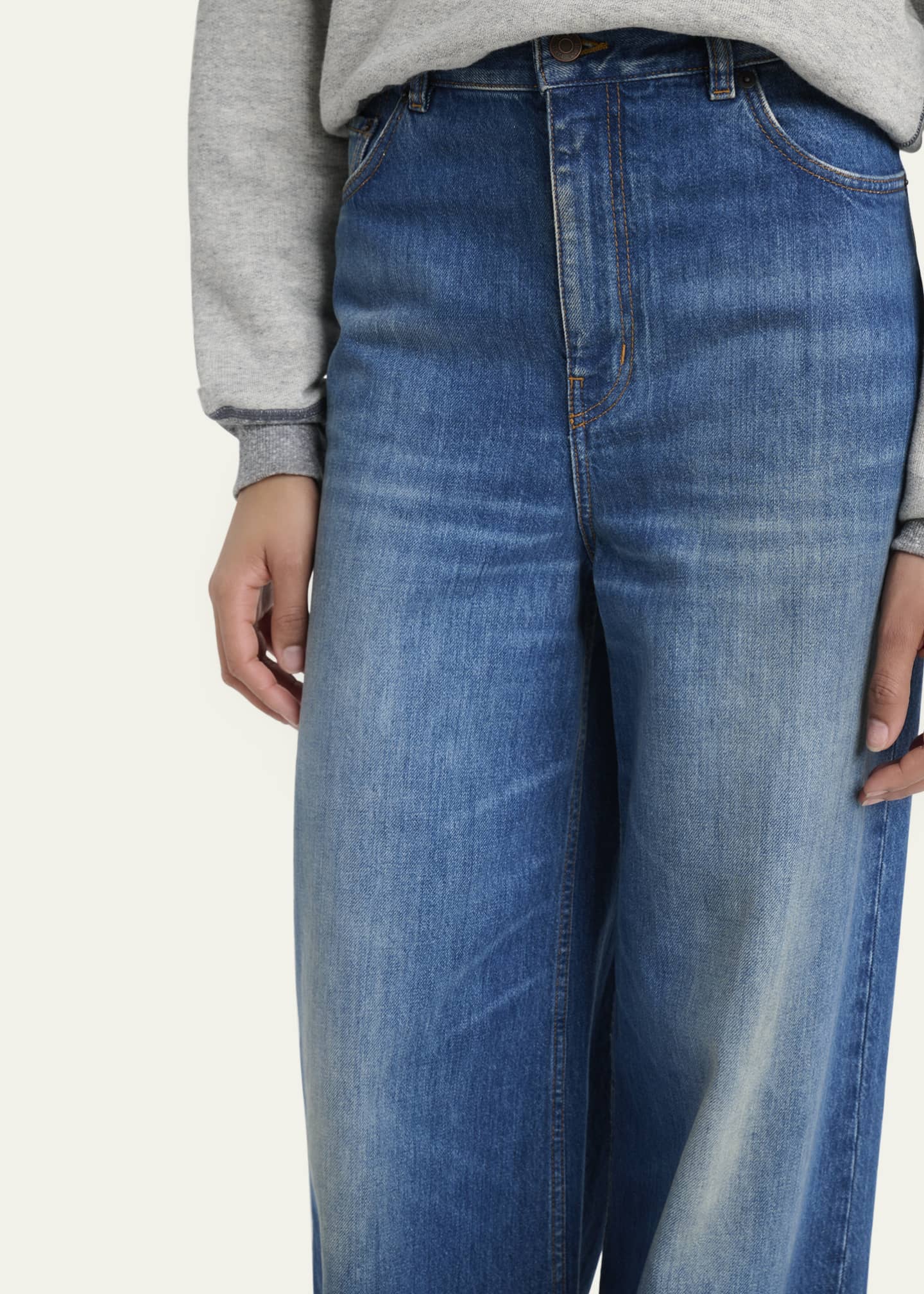 Chloe High-Rise Wide-Leg Palazzo Jeans Image 5 of 5