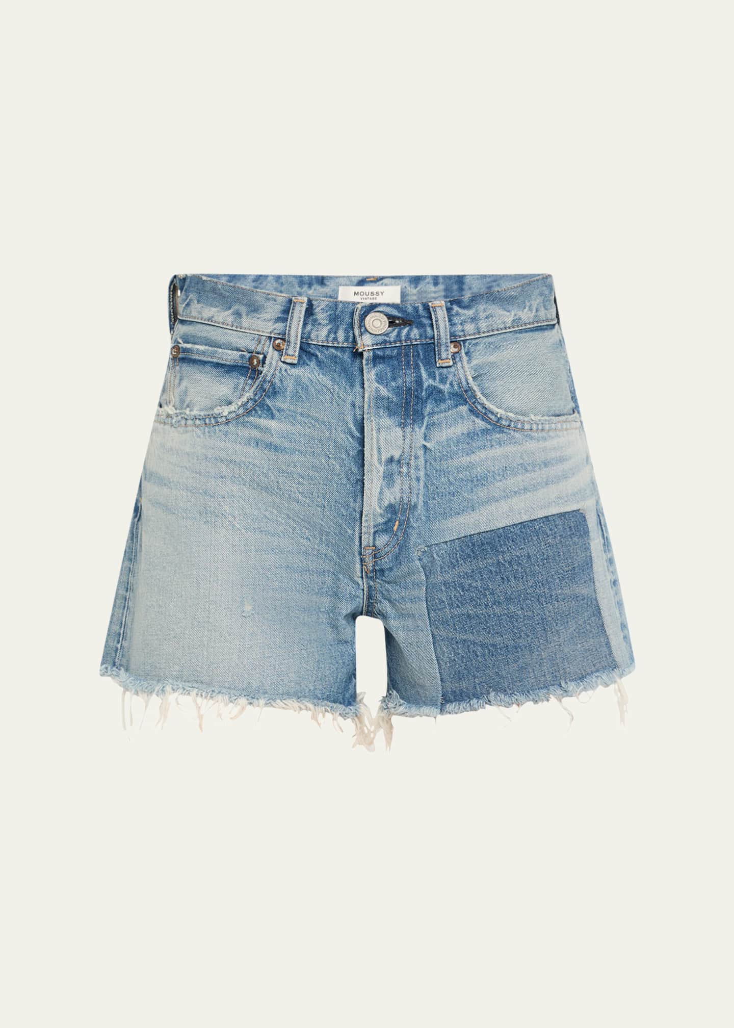 MOUSSY VINTAGE Cheswold Distressed Denim Shorts Image 1 of 5
