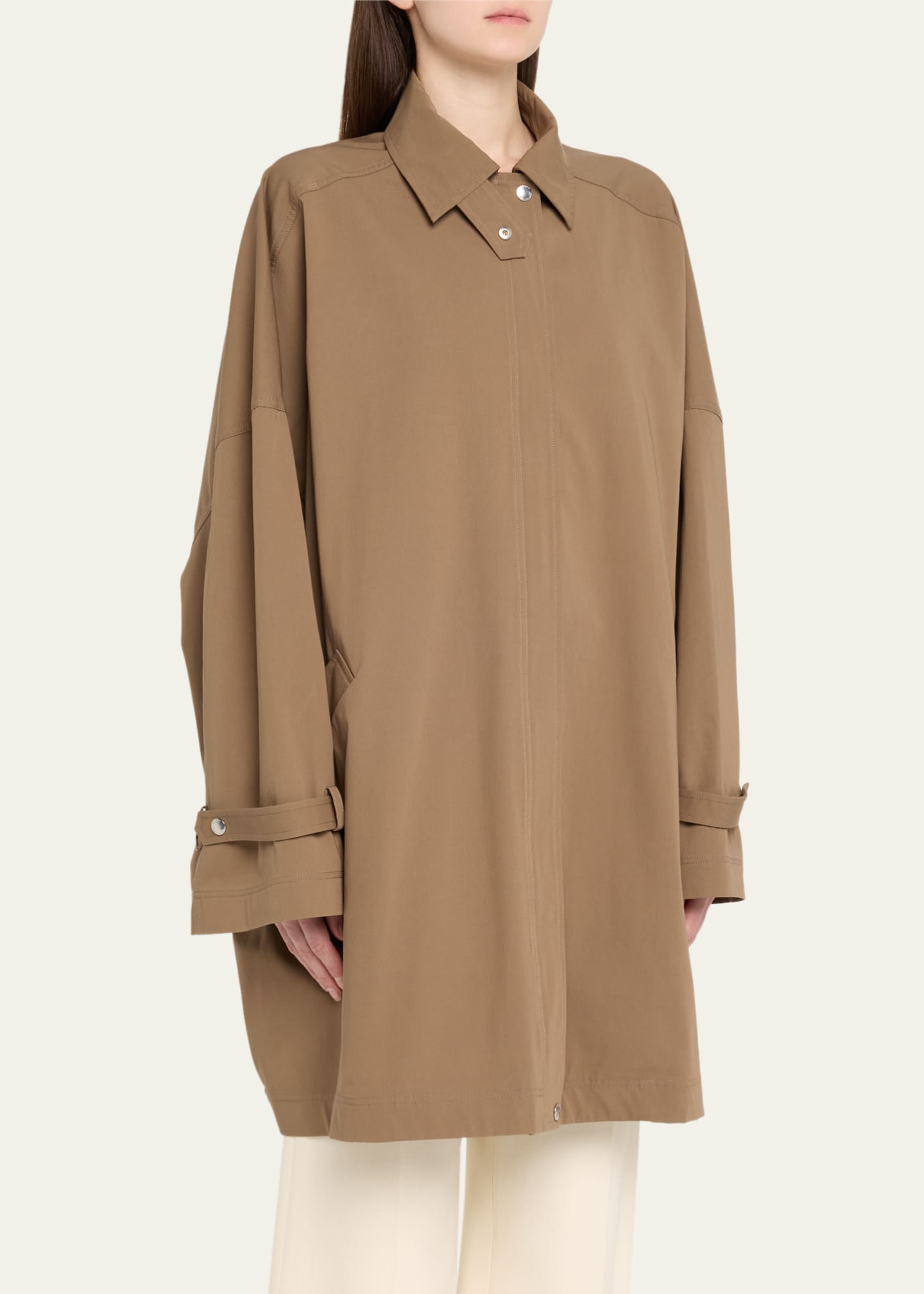ジャケット Toteme Oversize organic cotton trench coat Toteme Oversized Trench Jacket - Bergdorf Goodman