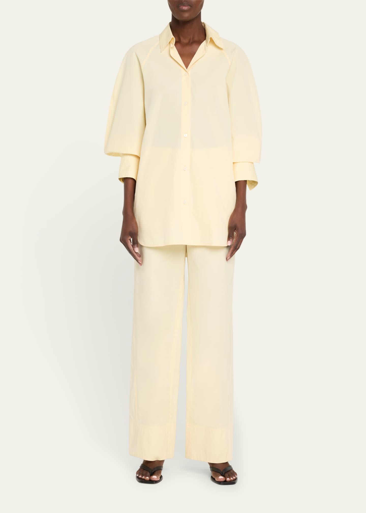 Toteme Twisted Seam Straight-Leg Boxer Trousers Image 2 of 5
