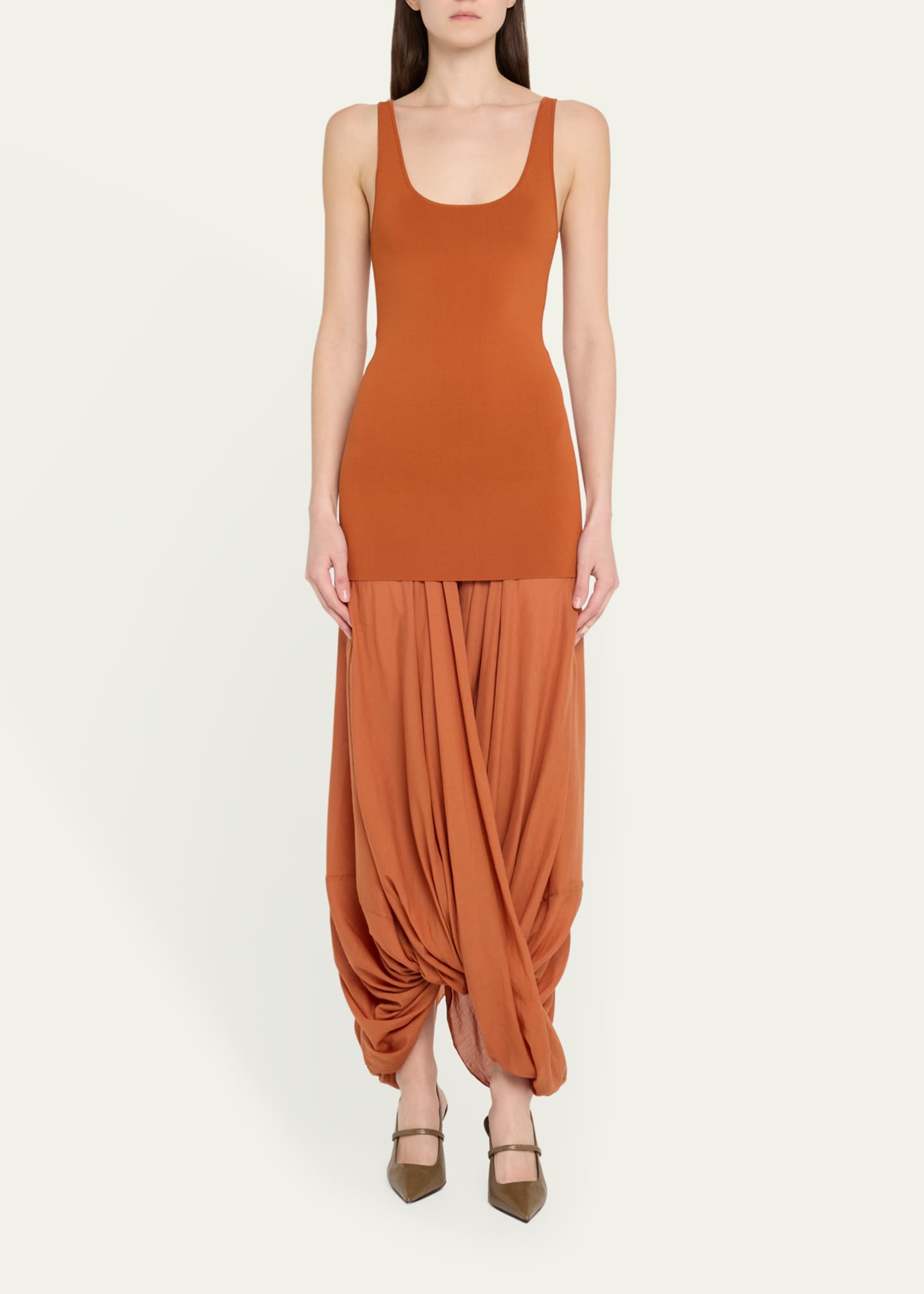 Toteme Draped Cocoon Maxi Tank Dress Image 2 of 5