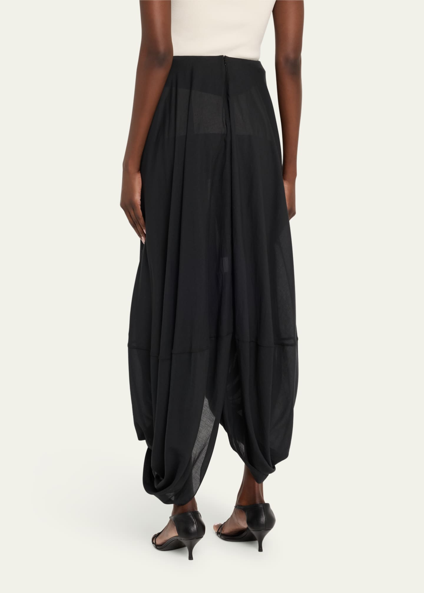 Toteme Draped Cocoon Maxi Skirt Image 3 of 5