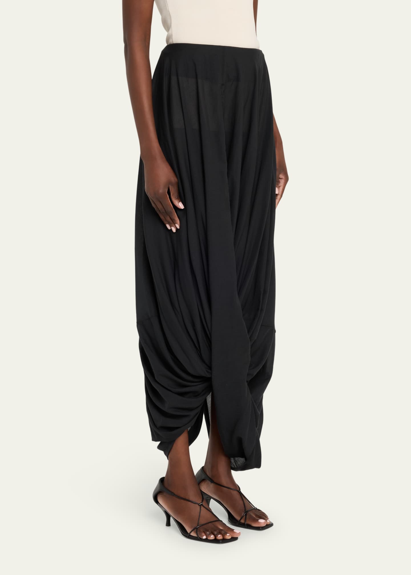 Toteme Draped Cocoon Maxi Skirt Image 4 of 5