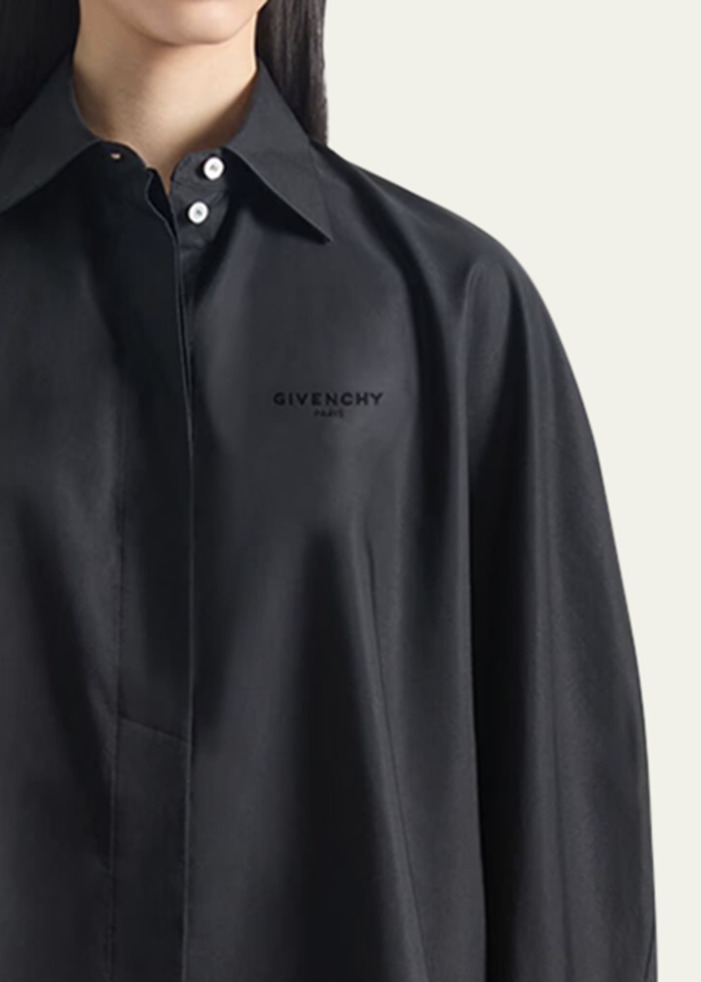Givenchy Oversized Button-Down Cocoon Shirt Image 5 of 5