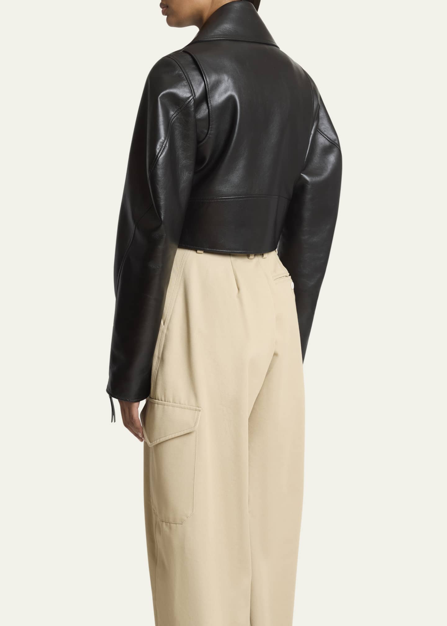 Givenchy Leather Cocoon Biker Jacket Image 3 of 5