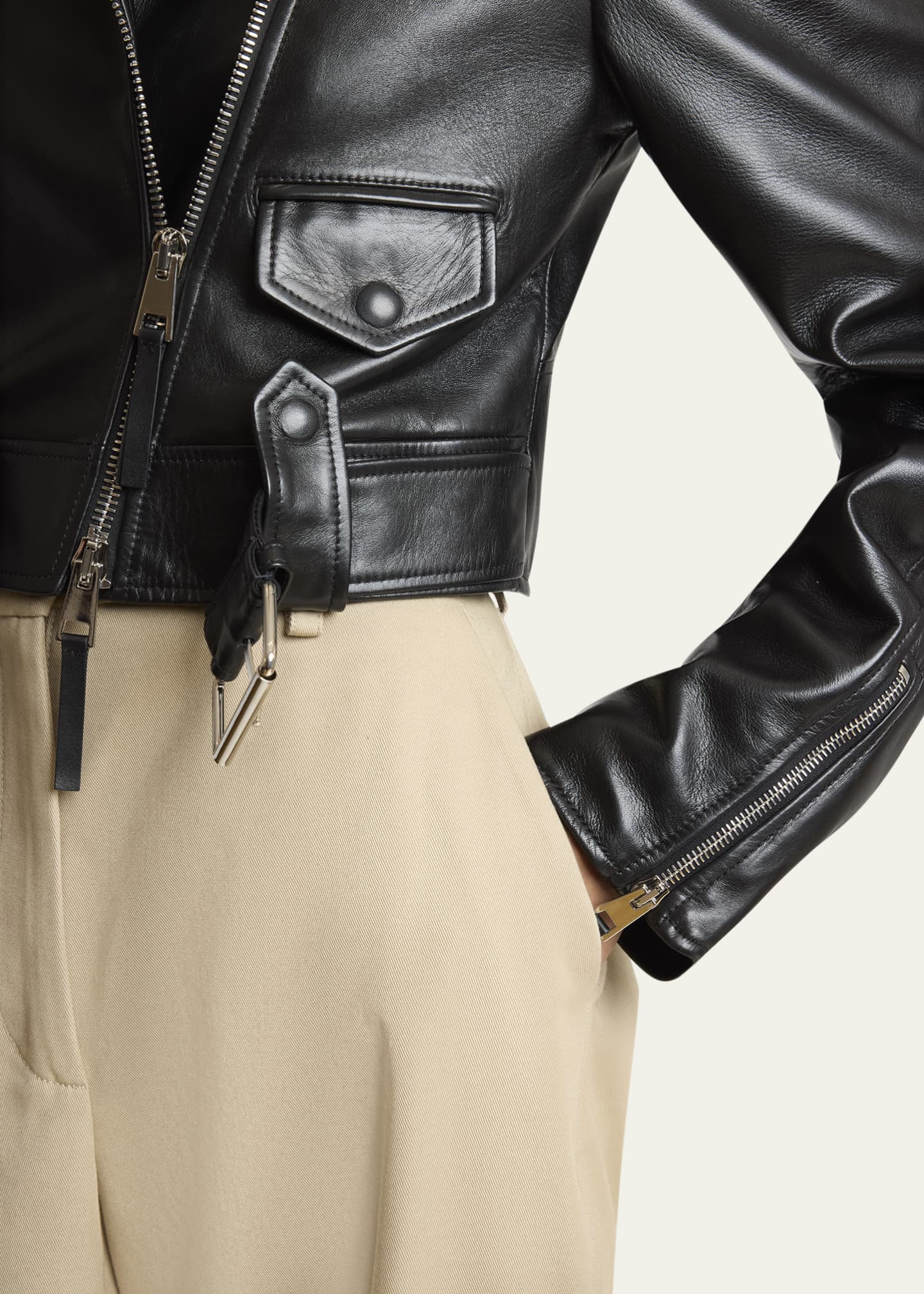 Givenchy Leather Cocoon Biker Jacket Image 5 of 5
