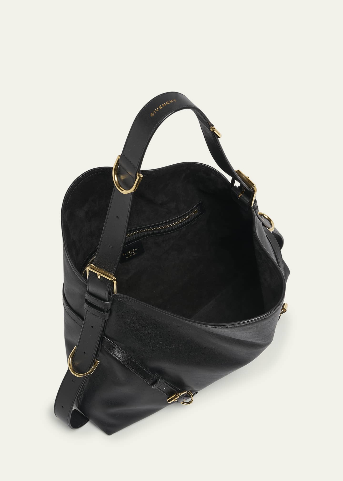 Givenchy Voyou Medium Shoulder Bag in Shiny Leather Image 3 of 4